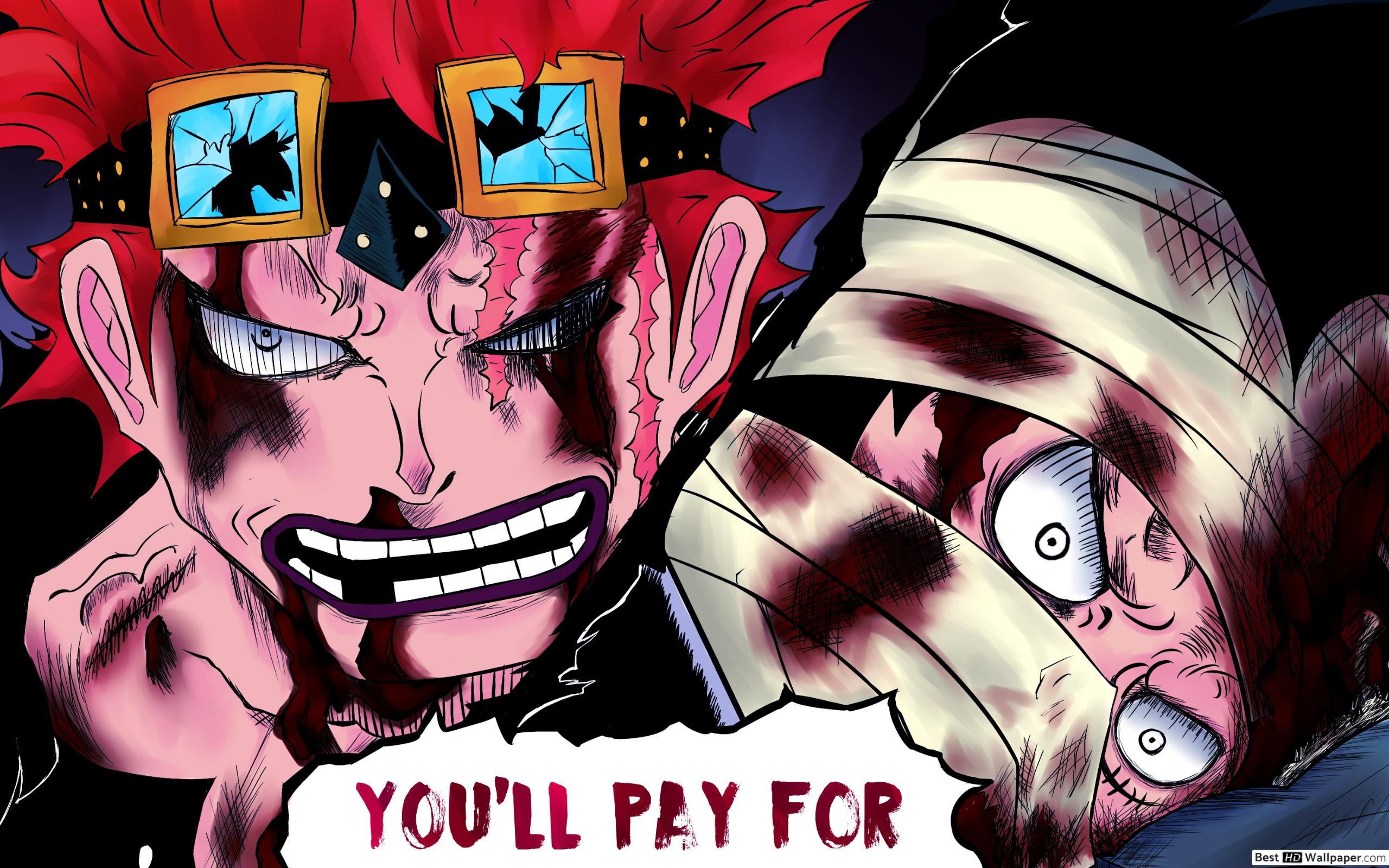 Luffy & Kid All Beat Up HD wallpaper download