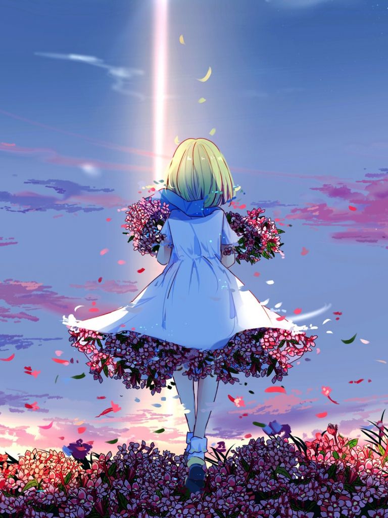 Free download Download Anime girl spring flowers girly outdoor wallpaper [2560x1440] for your Desktop, Mobile & Tablet. Explore Spring Flowers Wide Wallpaper. Spring Flowers Wide Wallpaper, Wallpaper Spring Flowers