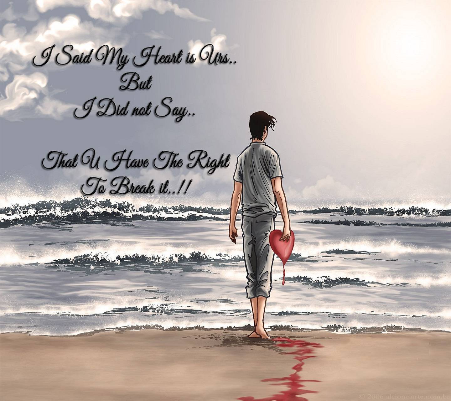 broken heart boy wallpapers with quotes