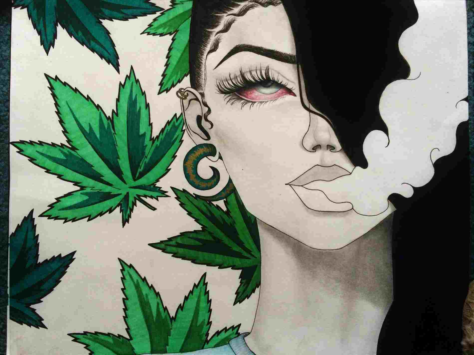 Weed Girl Wallpaper