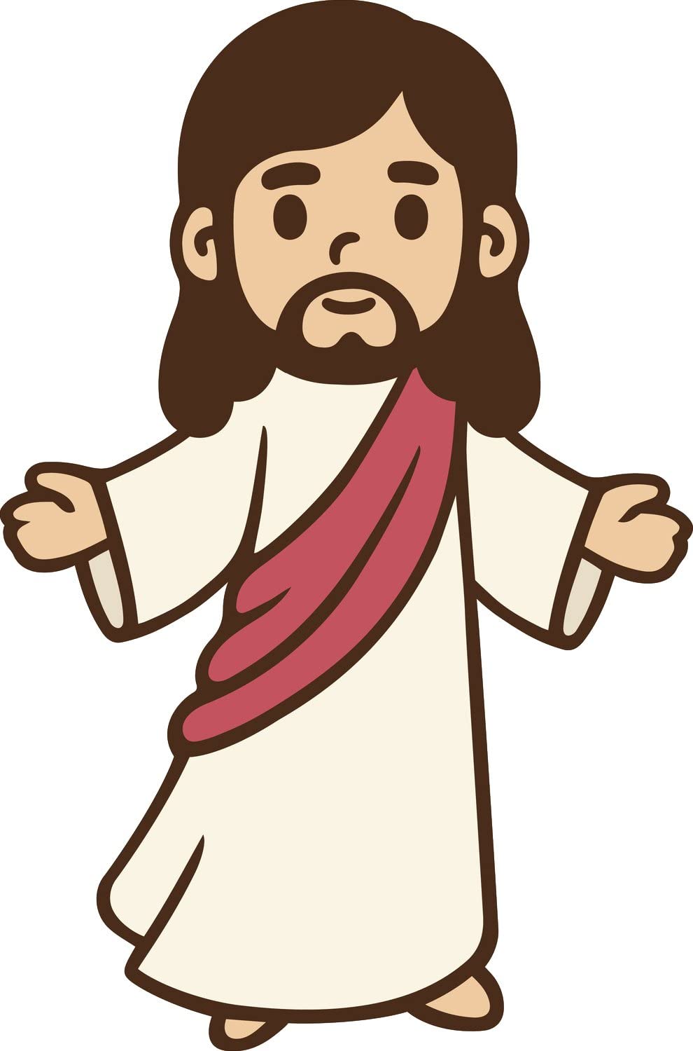 Jesus Cartoon Images With Quotes - Jesus Looking Up Png | Bodbocwasuon