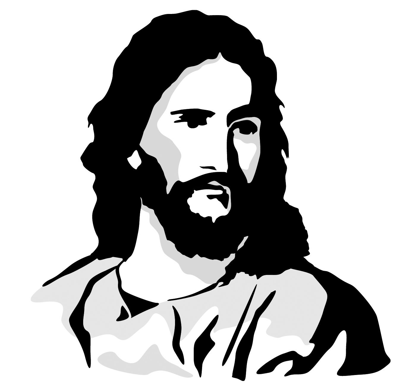 Jesus Face Cartoon