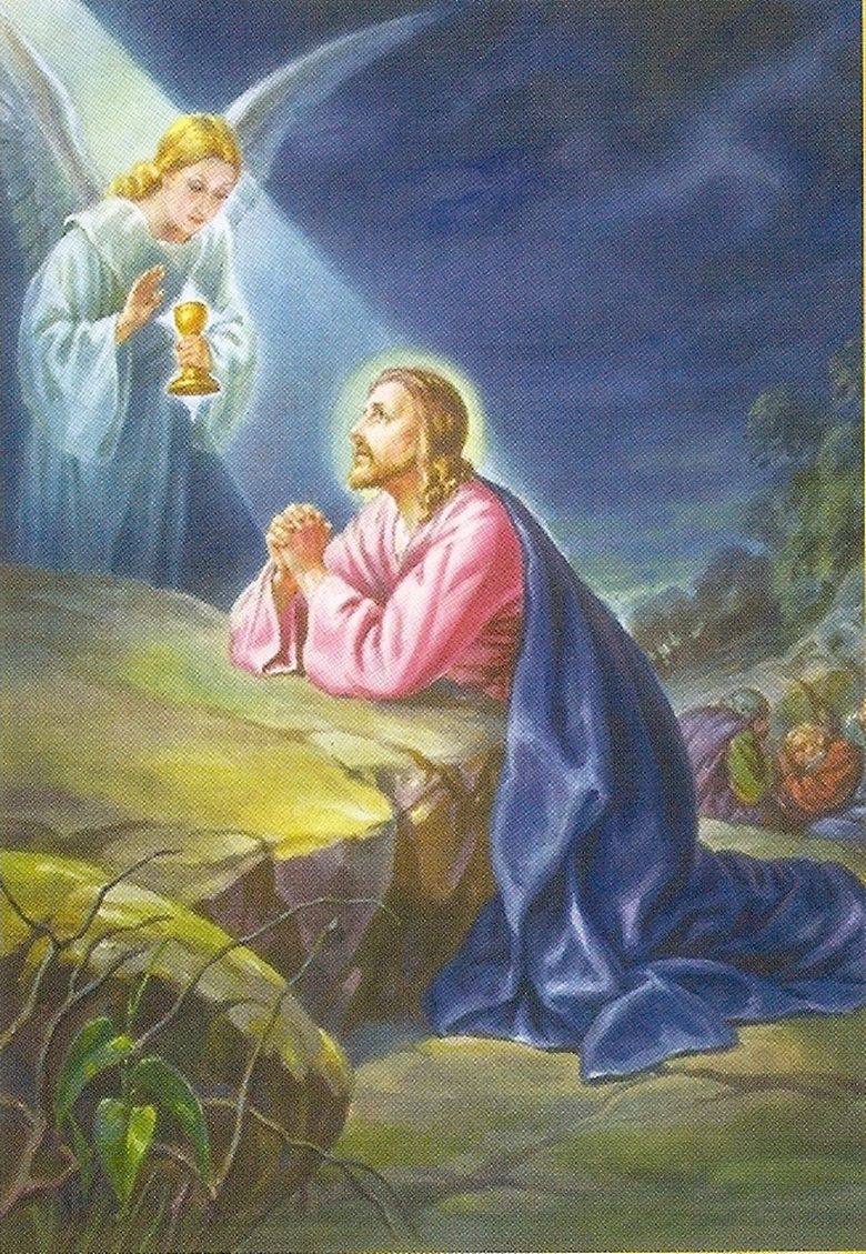 Cartoon Jesus Praying