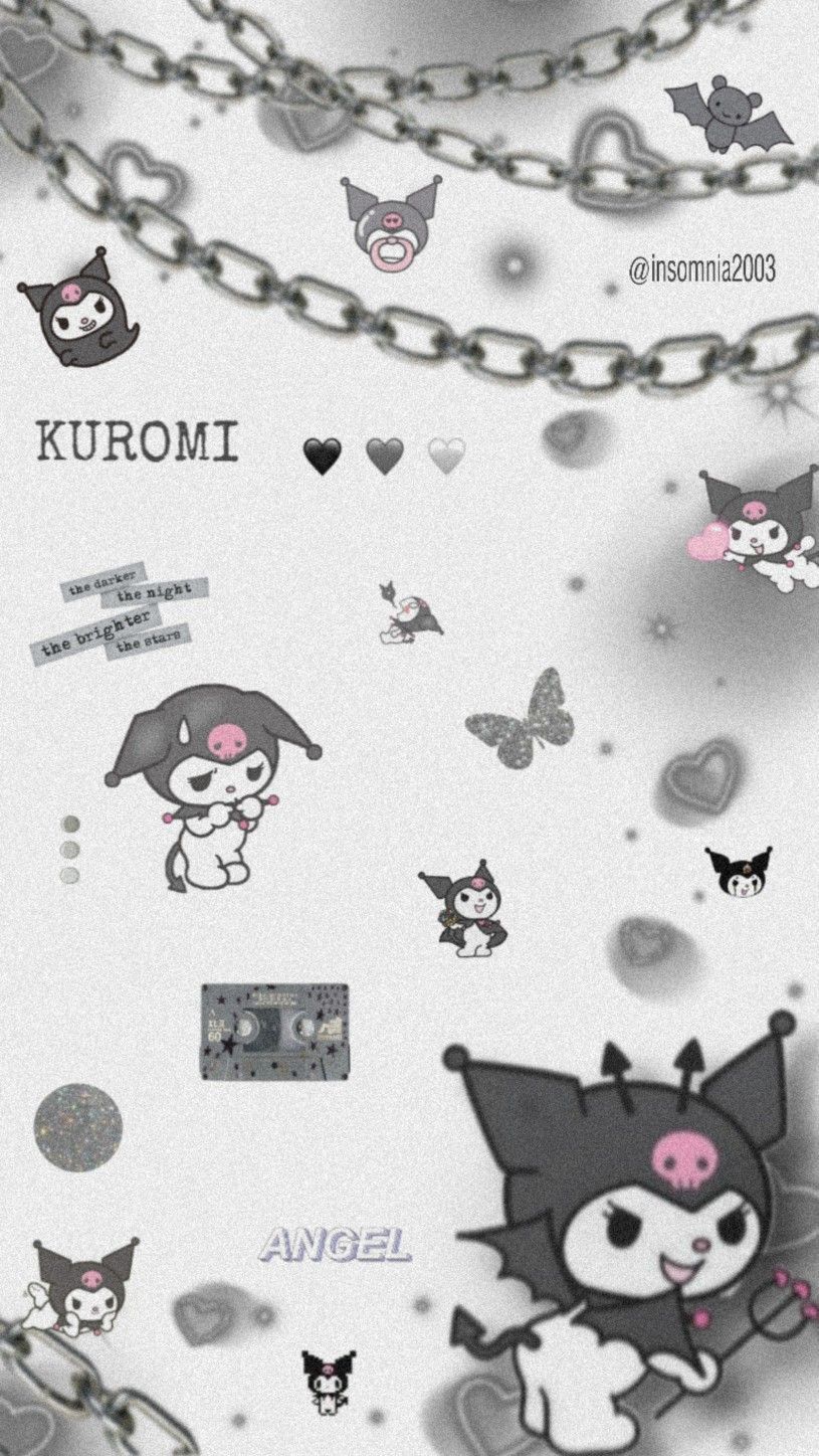 kυяσмı •. Hello kitty iphone wallpaper, Sanrio wallpaper, Goth wallpaper