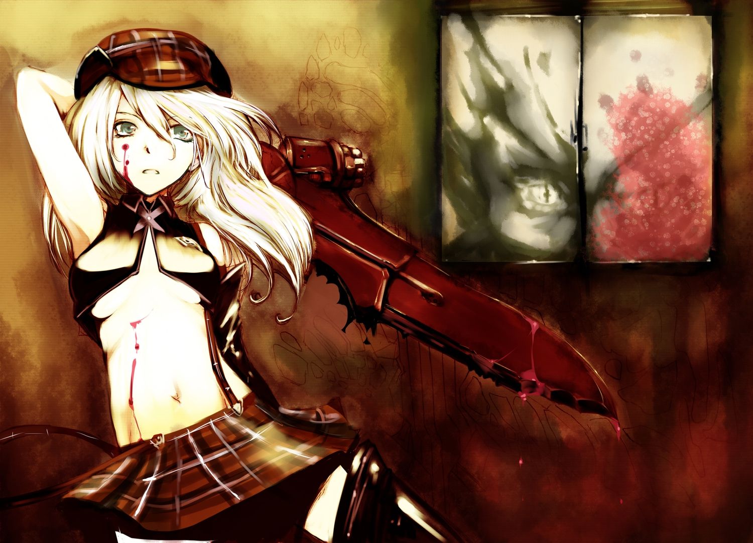 alisa ilinichina amiella blood god eater hat kae sword weapon. konachan.com.com Anime Wallpaper