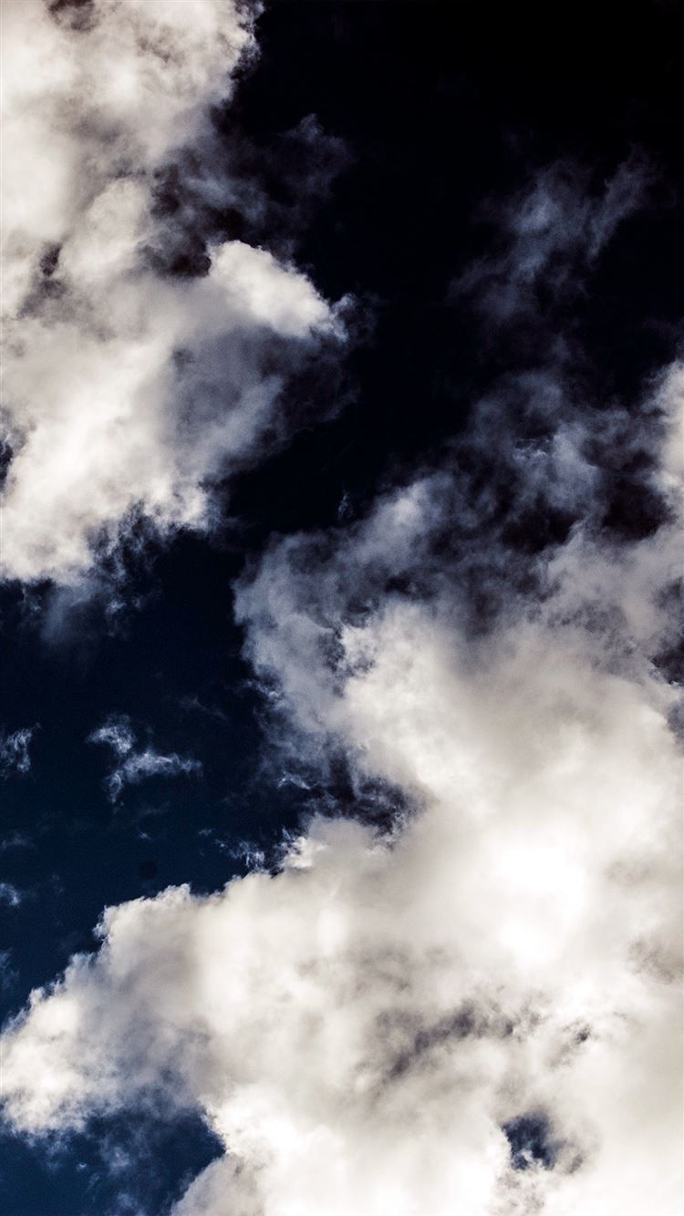 Cloud Dark Blue Sky Nature Summer iPhone 8 Wallpaper Free Download
