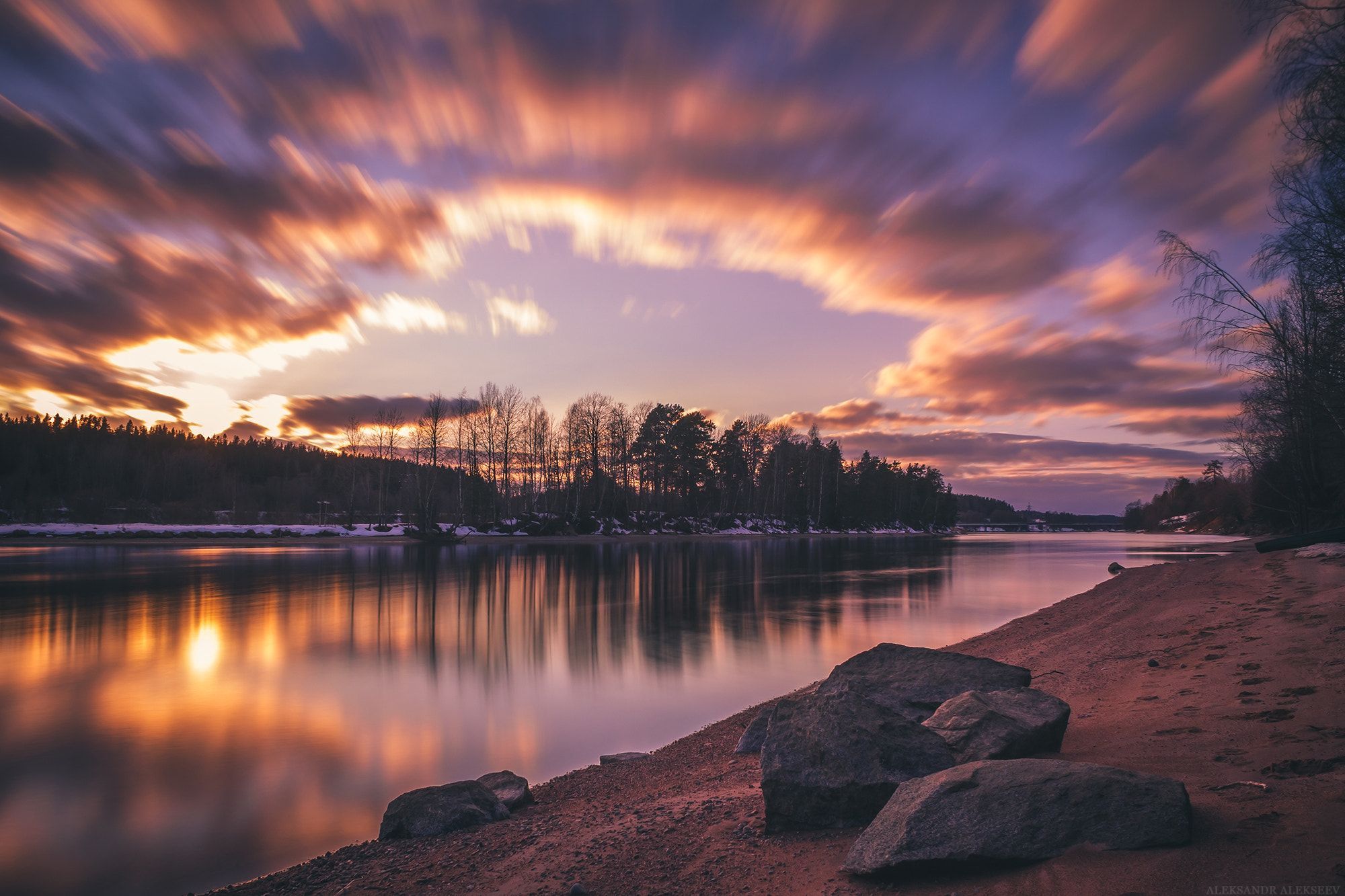 Spring Lake Sunsets Wallpapers Wallpaper Cave