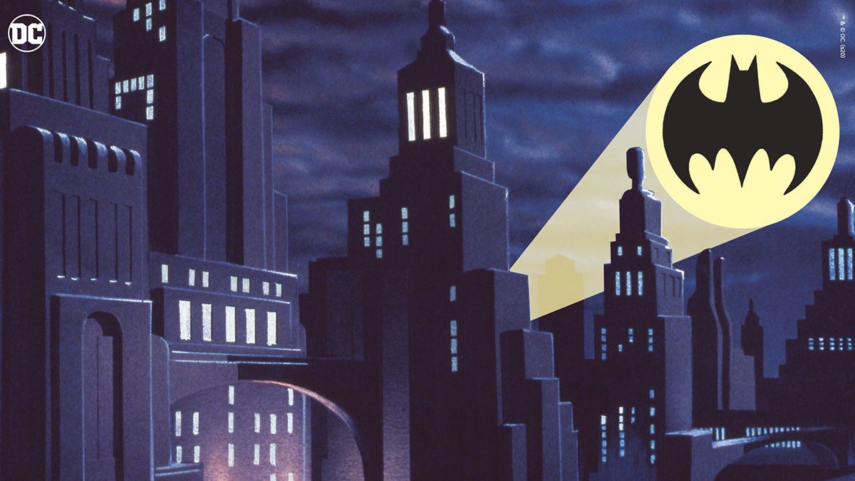 Celebrate classic '90s TV with Batman: The Animated Series Zoom Background