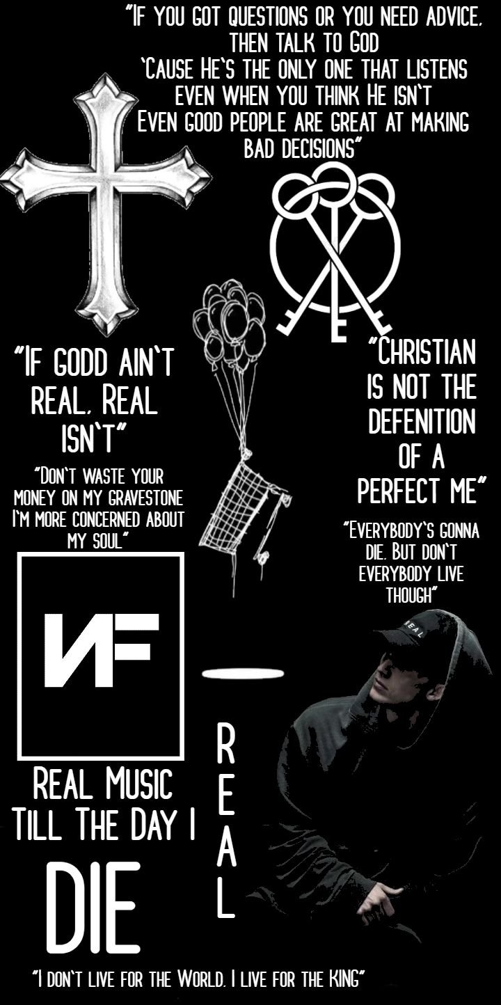 Made wallpaper with NF's Most Christian Quotes