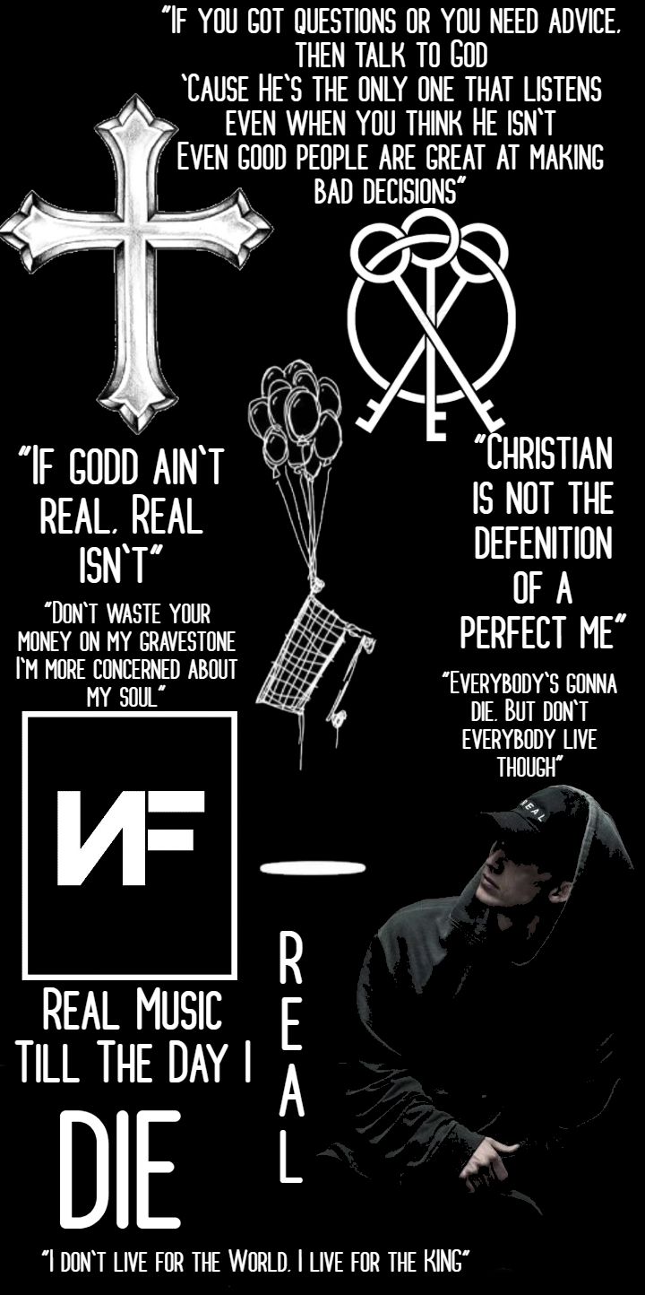 Made wallpaper with NF's Most Christian Quotes