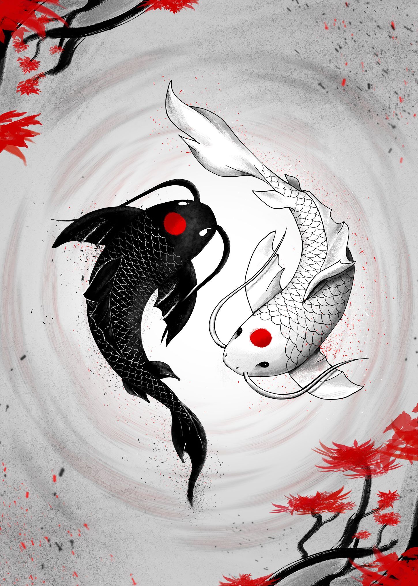 80 Yin Yang Fish Wallpaper Hd Pictures - MyWeb