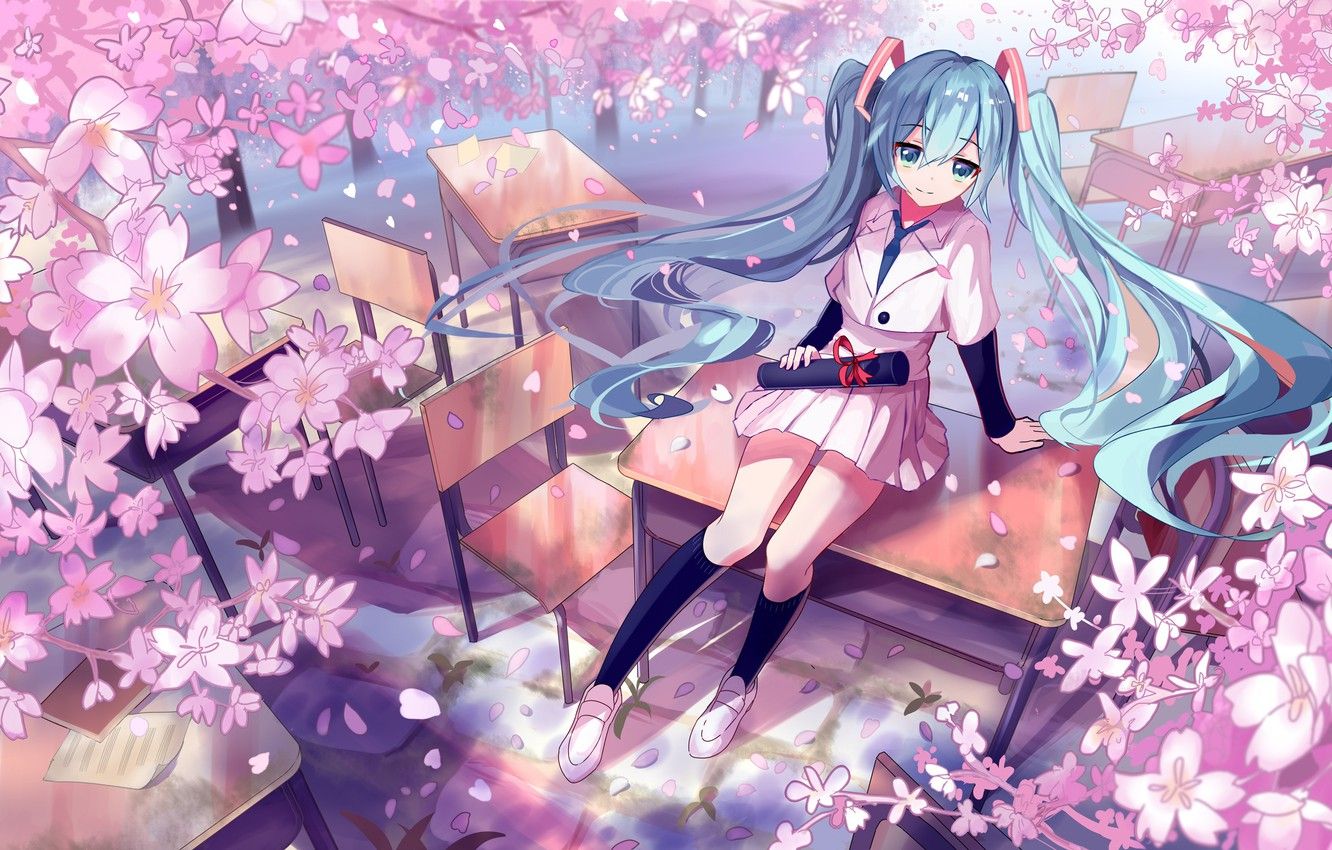 Hatsune Miku School Wallpaper Wallpaper HD