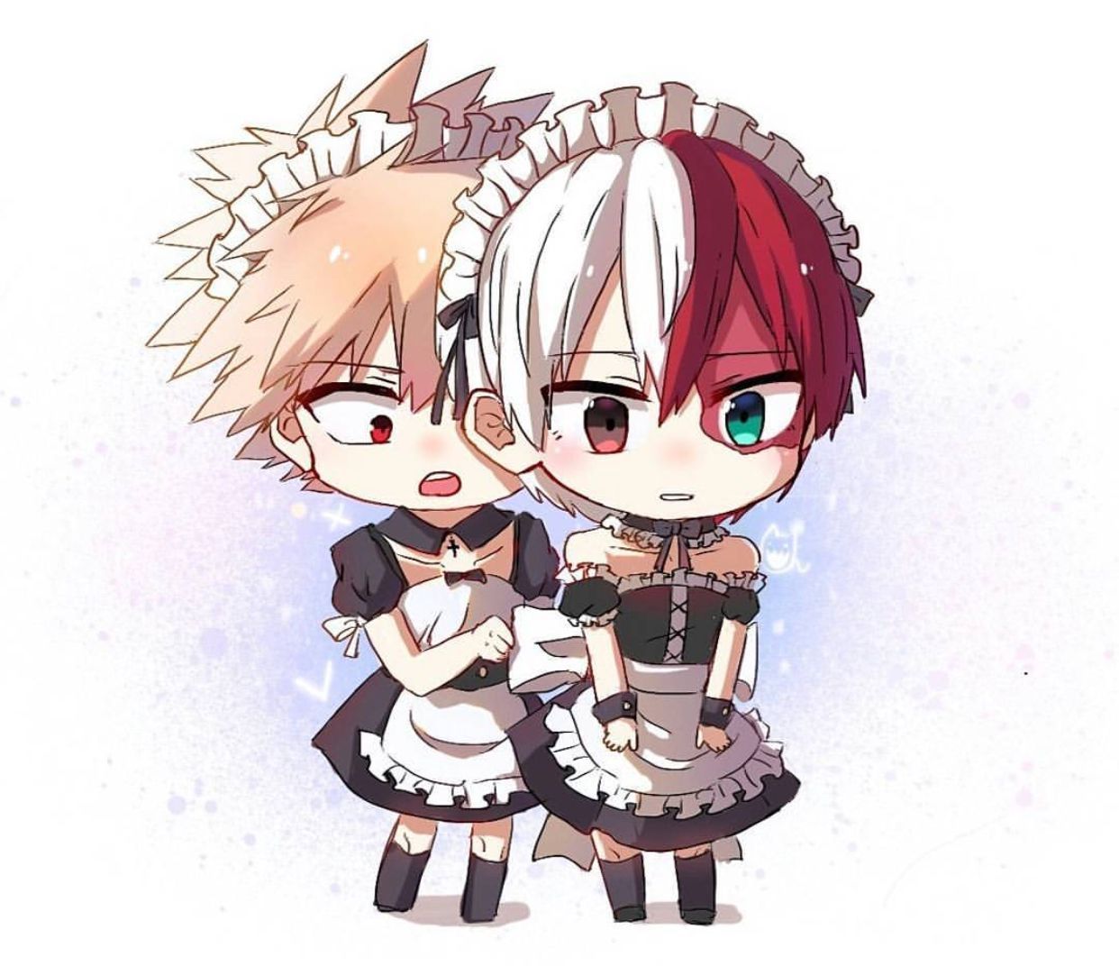 Todoroki in deals a maid outfit