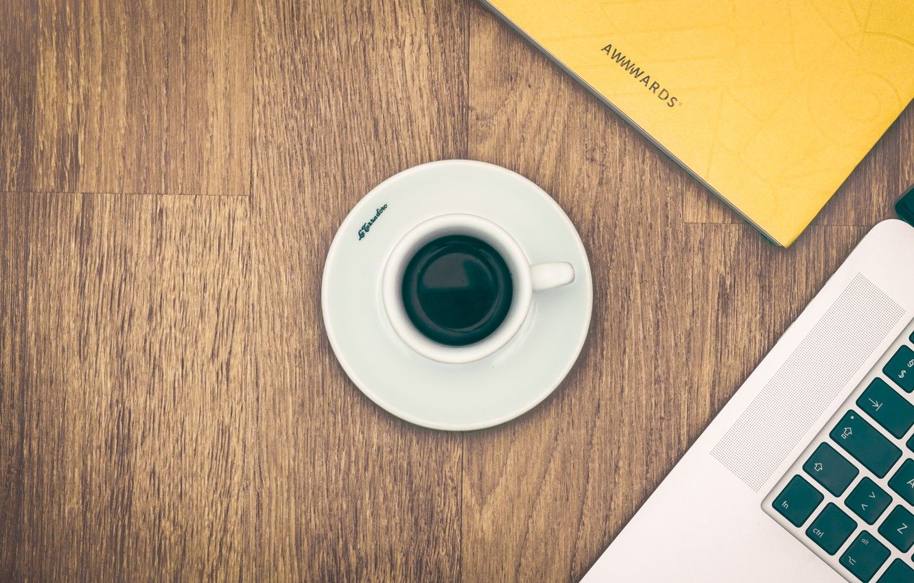 Wallpaper wood, computer, creative, macbook, coffee, office, laptop, desk, technology, espresso, business image for desktop, section стиль