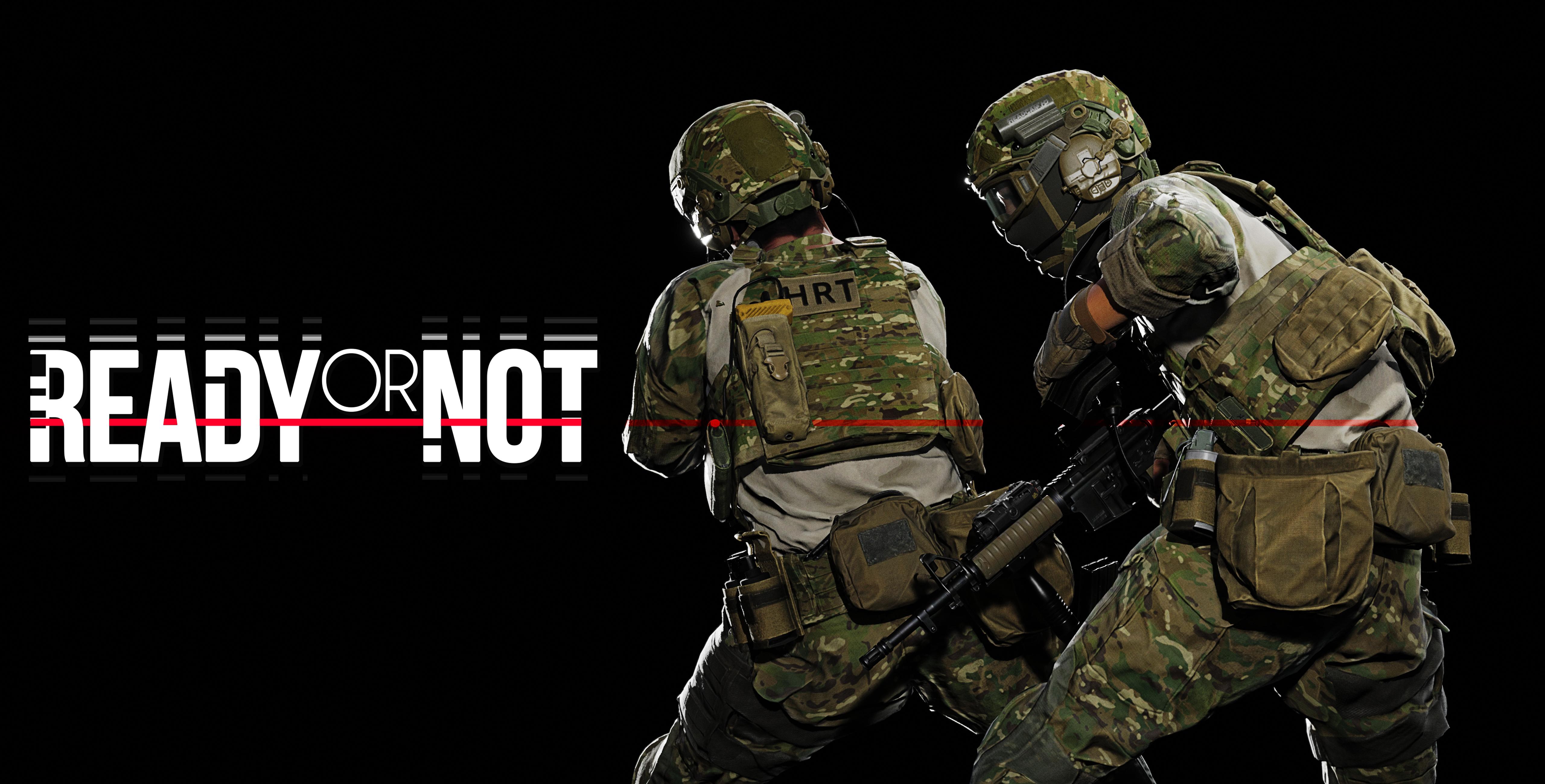 Ready Or Not SWAT Police M4 Multicam Wallpaper:5120x2600