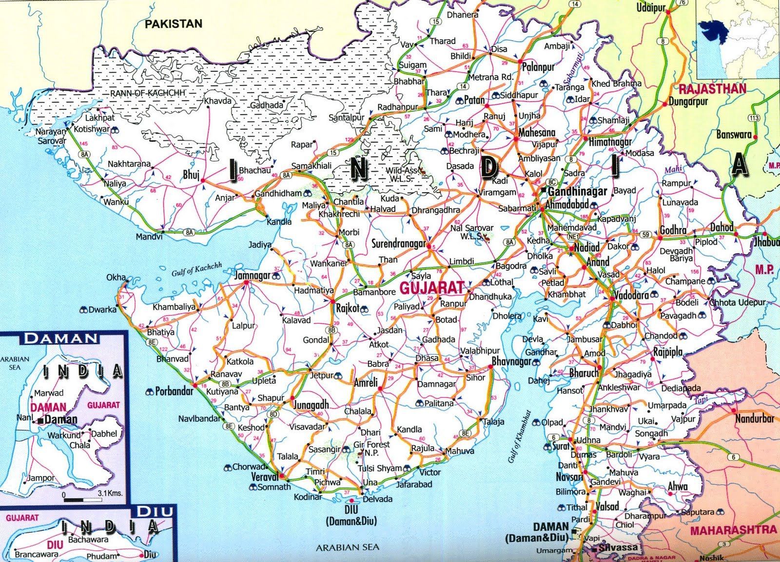 Gujarat Map Wallpapers Wallpaper Cave