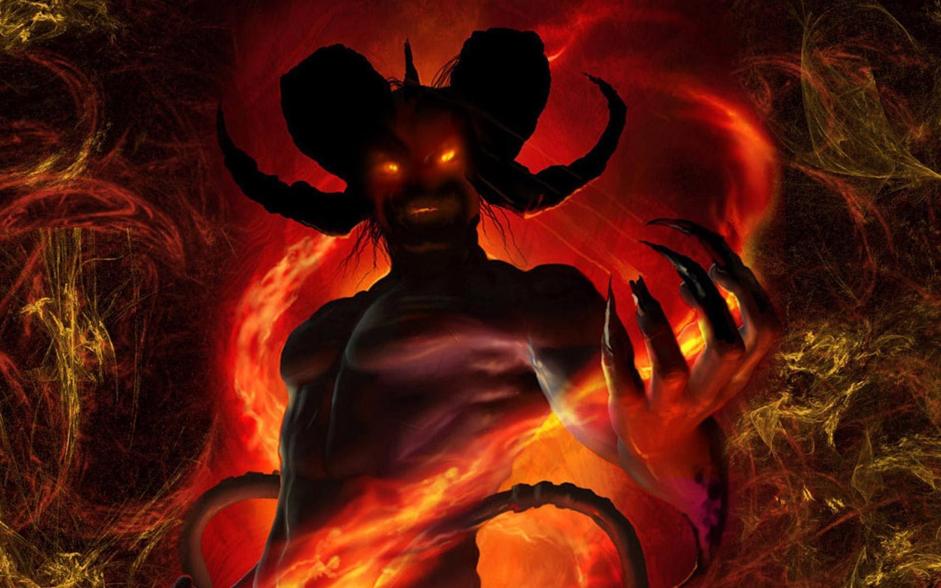 Demon Wallpaper. Fire demon, Satan, Demon