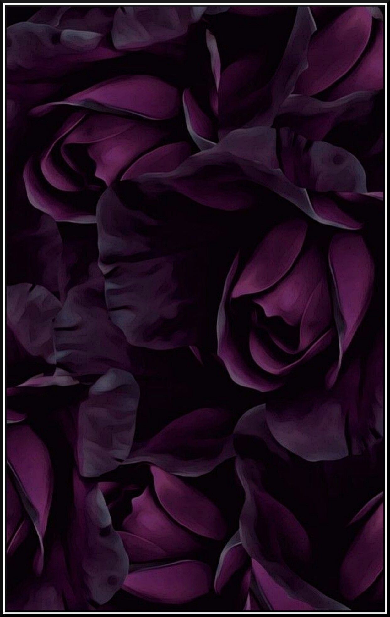 Purple roses, fake ones I think, think they're made of some kind of fabric but these look good. Mobile wallpaper 1209x1920