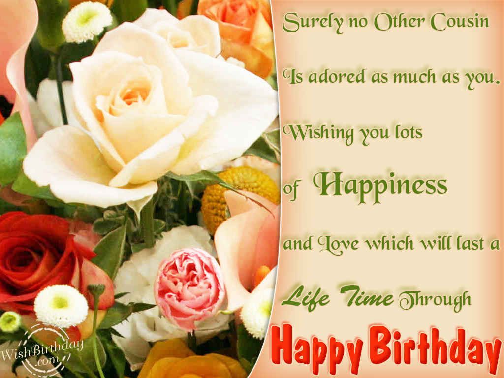 Birthday Wishes for Cousin Image, Picture. Cousin birthday, Happy birthday cousin, Cousin birthday image