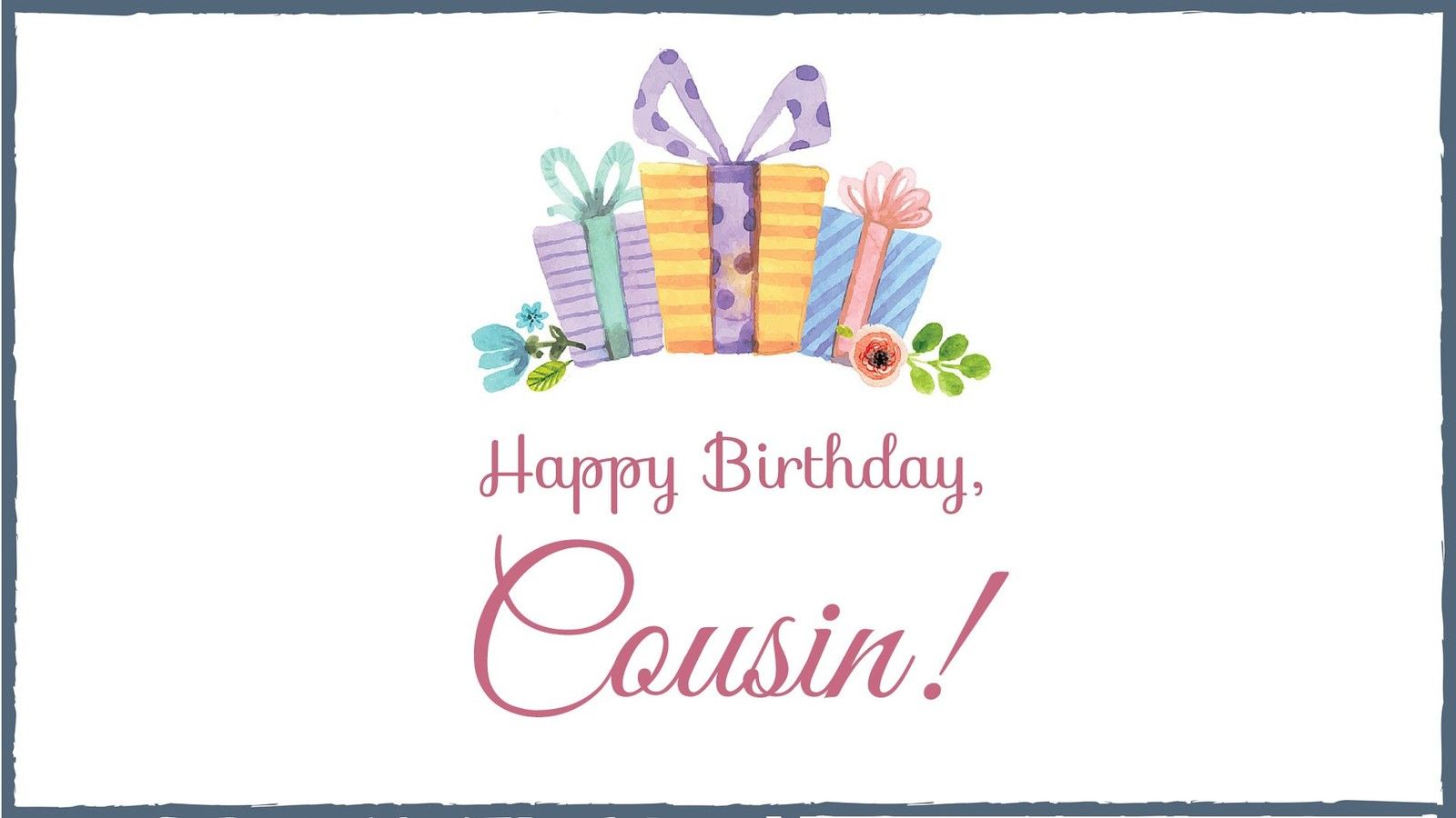 Happy birthday image For Cousin