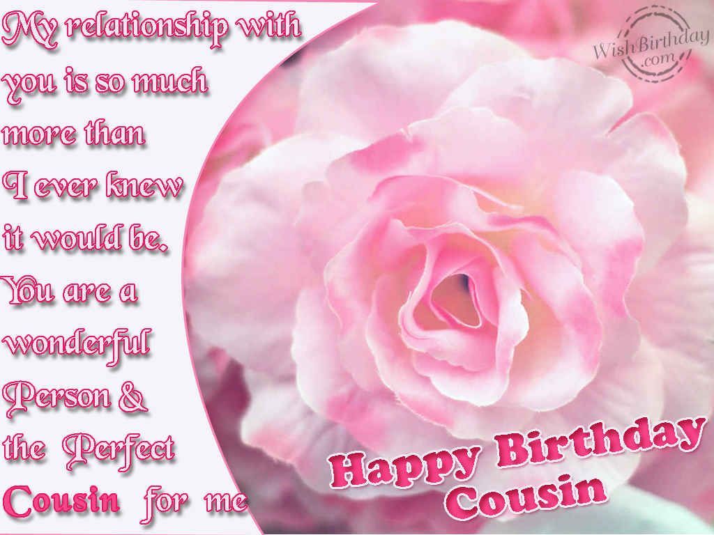 Birthday Wishes for Cousin Image, Picture. Happy birthday cousin, Happy birthday cousin female, Birthday girl quotes