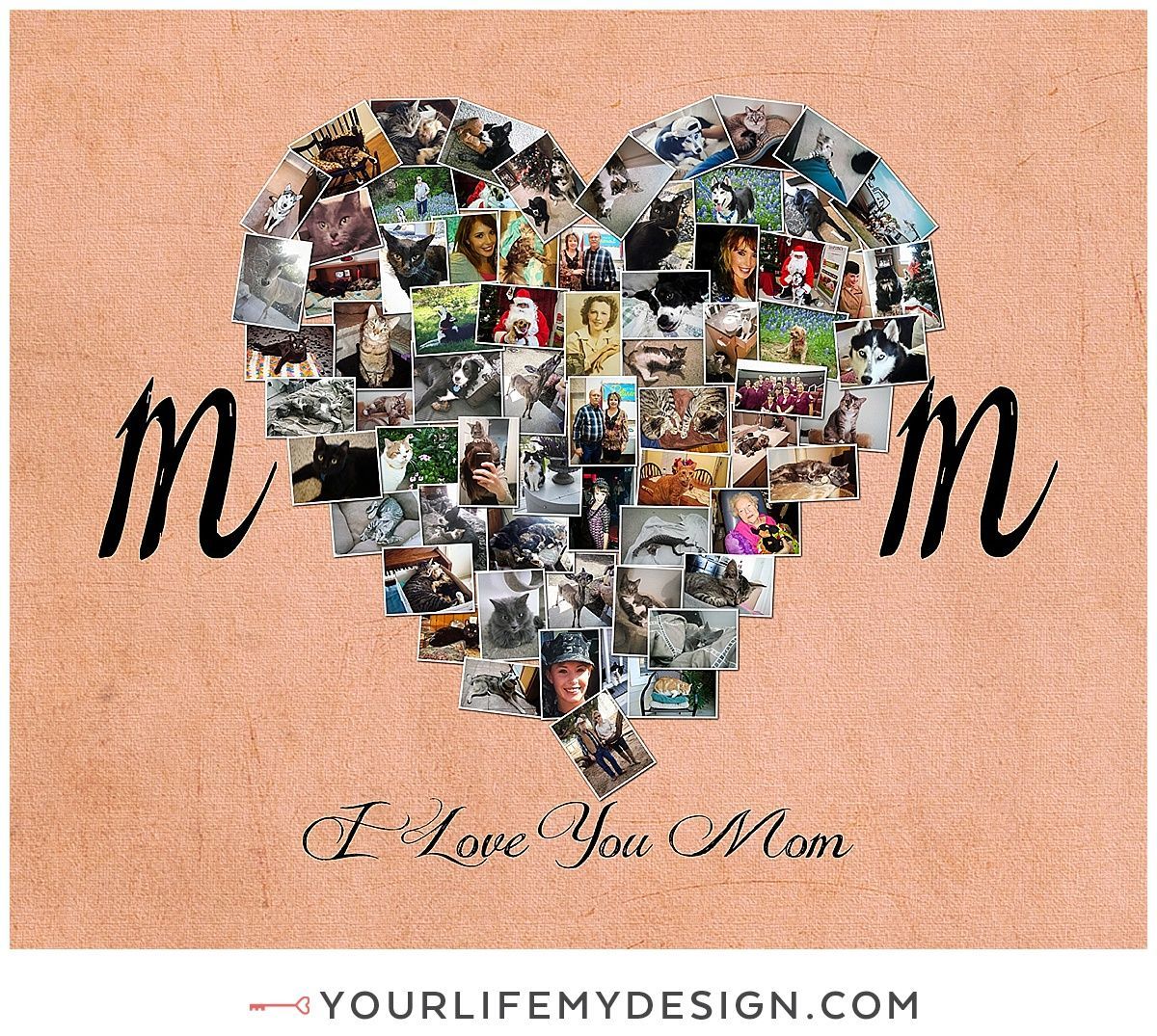 First My MOM Forever My Best Friend Gift Mom Photo Gift Mom. Etsy. Valentines for mom, Heart photo collage, Valentine gifts