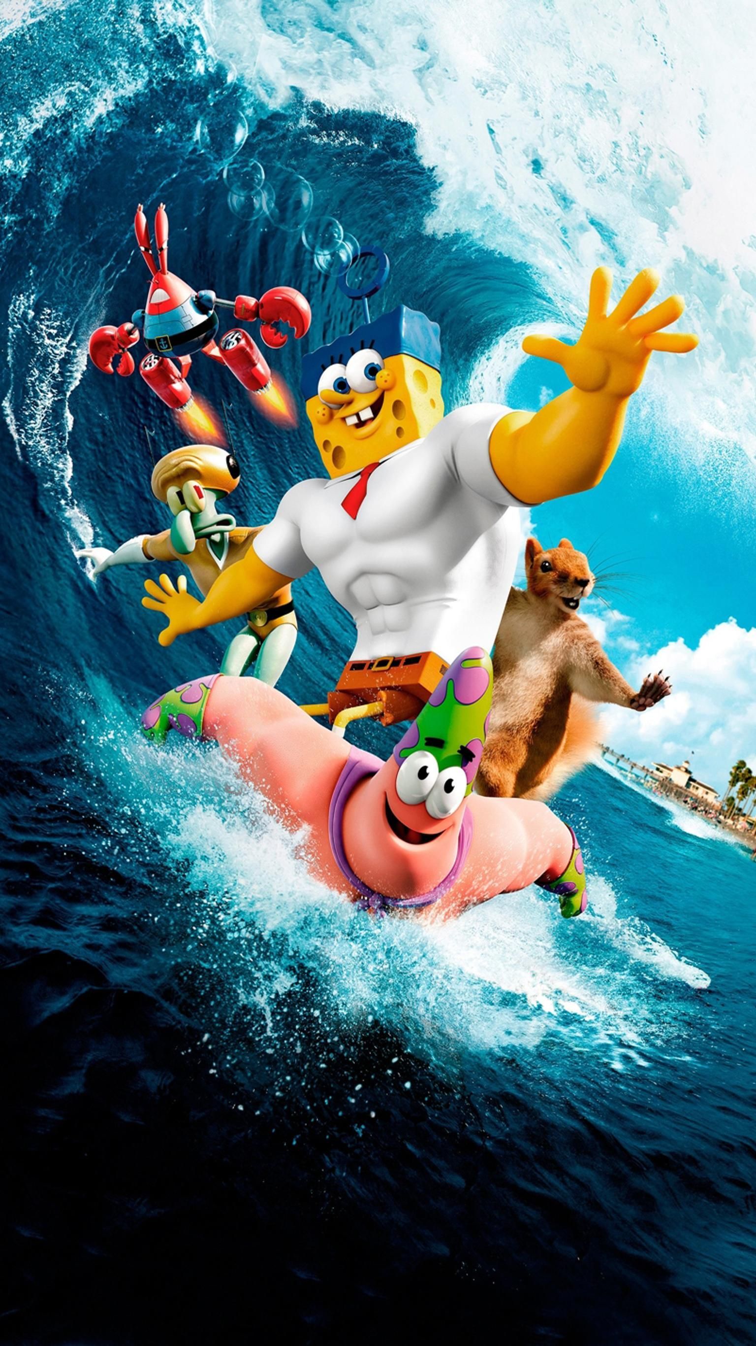 The SpongeBob Movie: Sponge Out of Water (2015) Phone Wallpaper. Moviemania. iPad wallpaper, Background desktop, Wallpaper