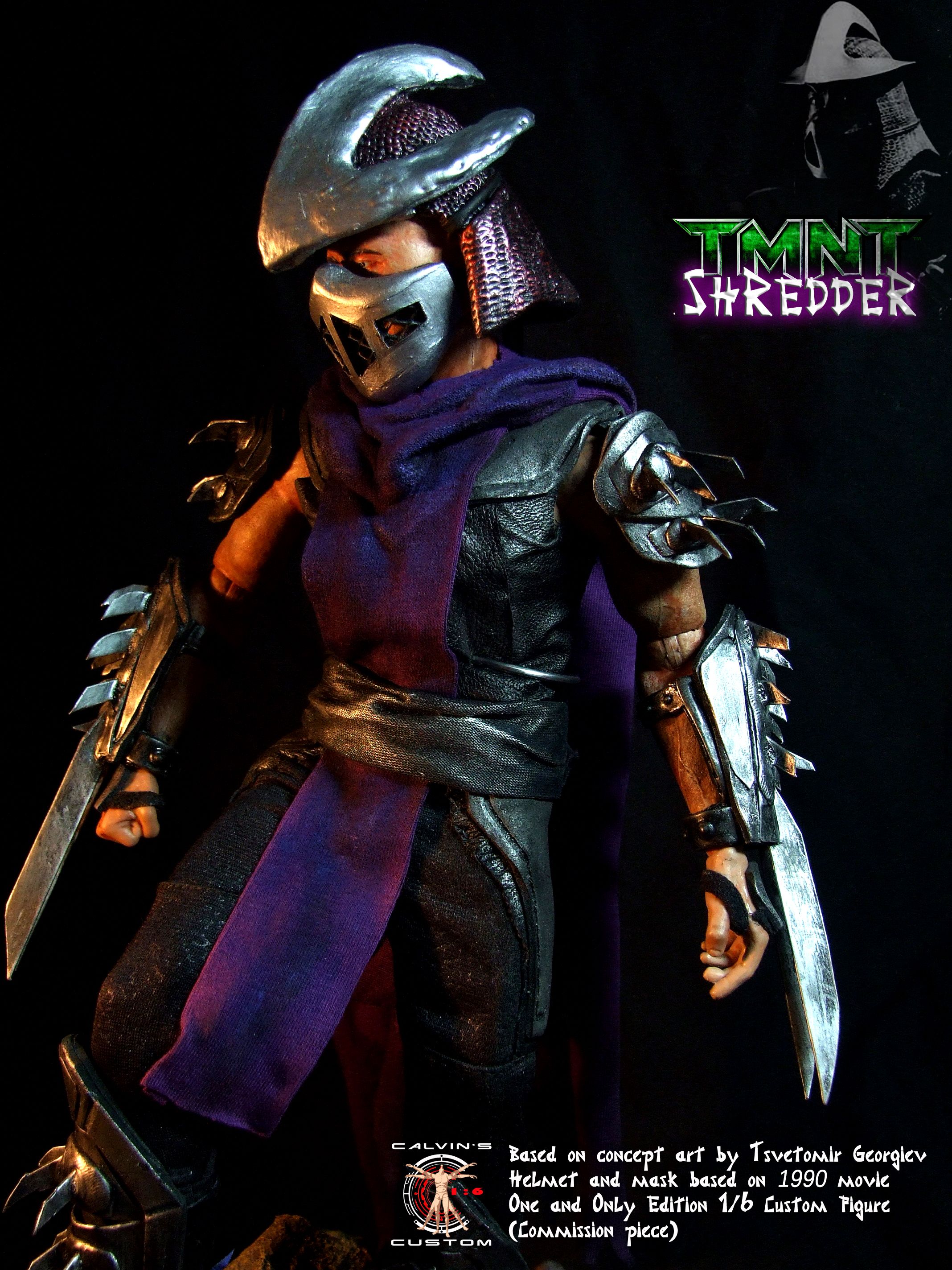 Calvin's Custom 1 6 One Sixth Scale TMNT Shredder Custom Figure Mutant Ninja Turtles Photo