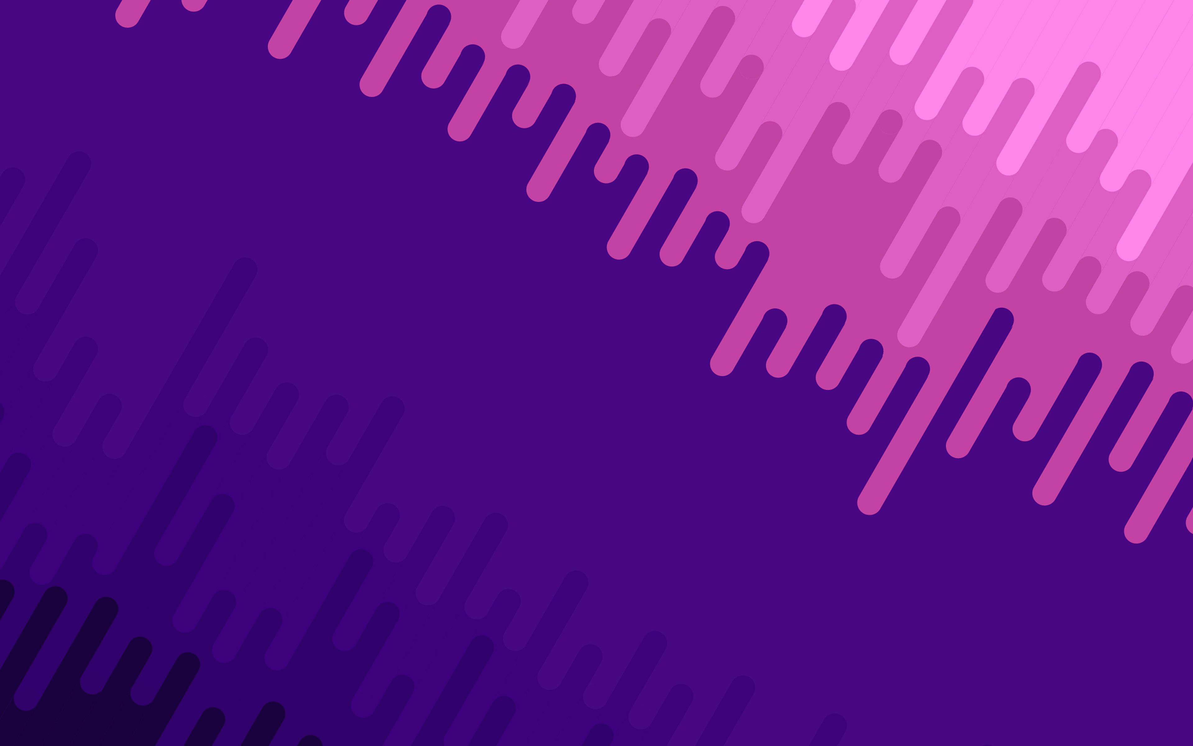 Art Line Purple Red Pattern Wallpaper