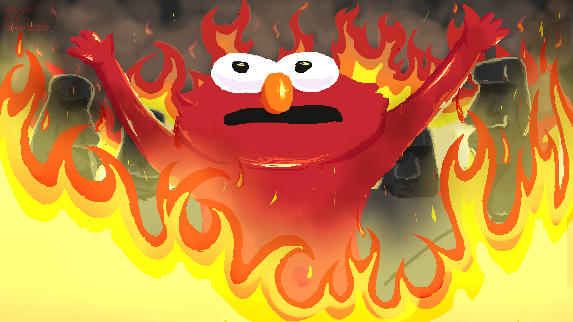 Burning Elmo Wallpapers Wallpaper Cave Burning Elmo Wallpapers Wallpaper Cave