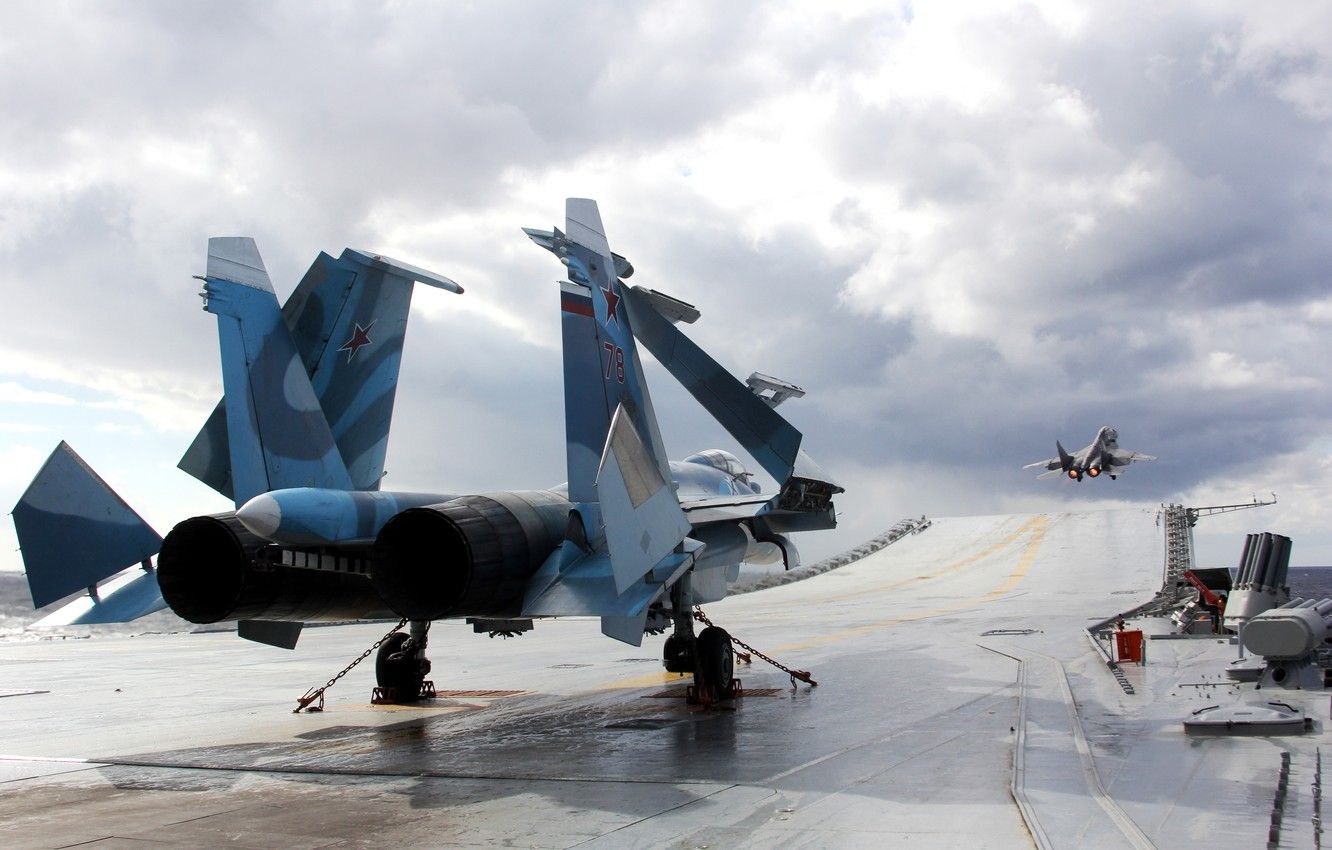 Wallpaper Deck, Carrier Based Fighter, Su Admiral Kuznetsov Image For Desktop, Section авиация