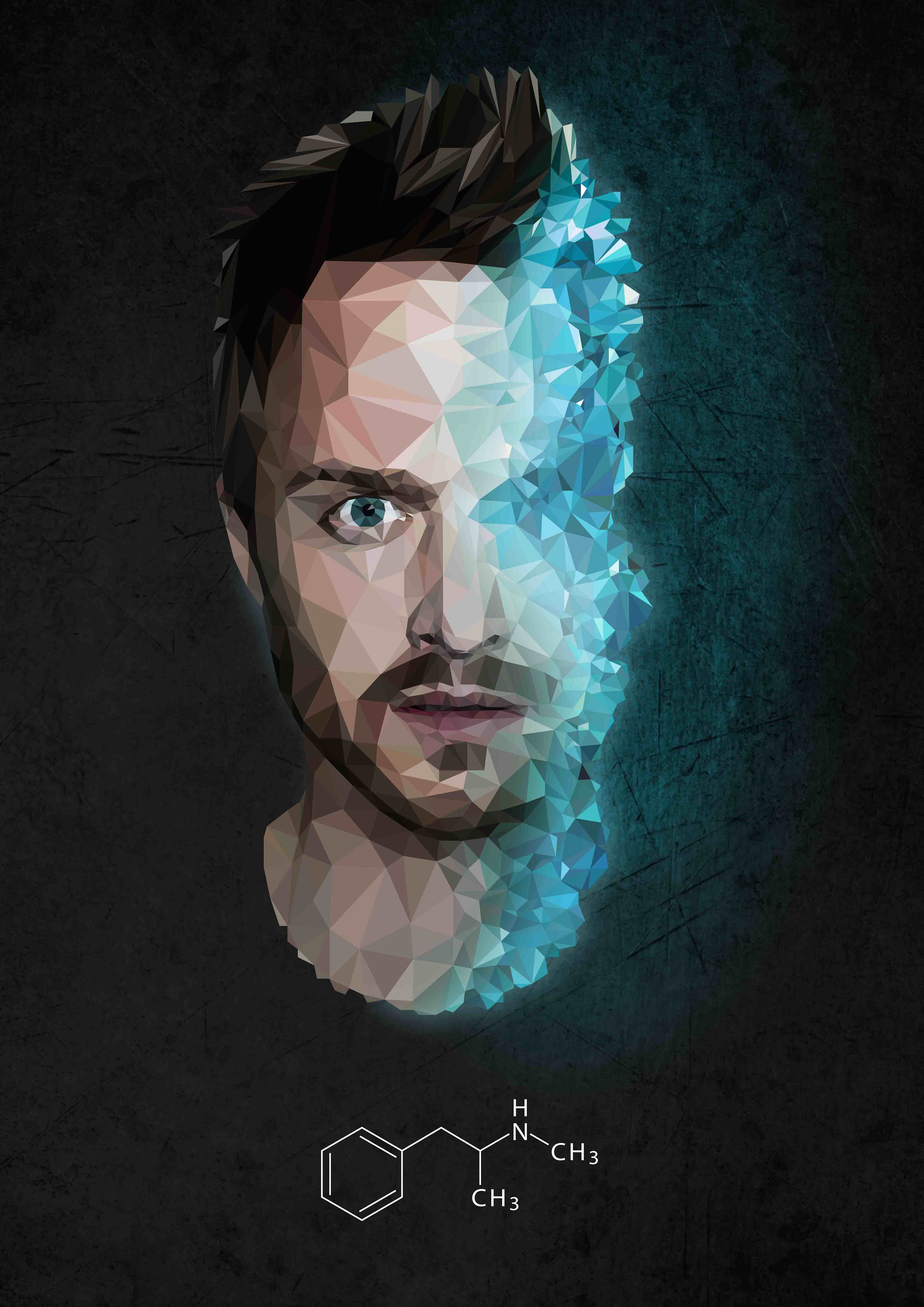 Jesse Pinkman Breaking Bad 4k Low Poly 1440P Resolution HD 4k Wallpaper, Image, Background, Photo and Picture