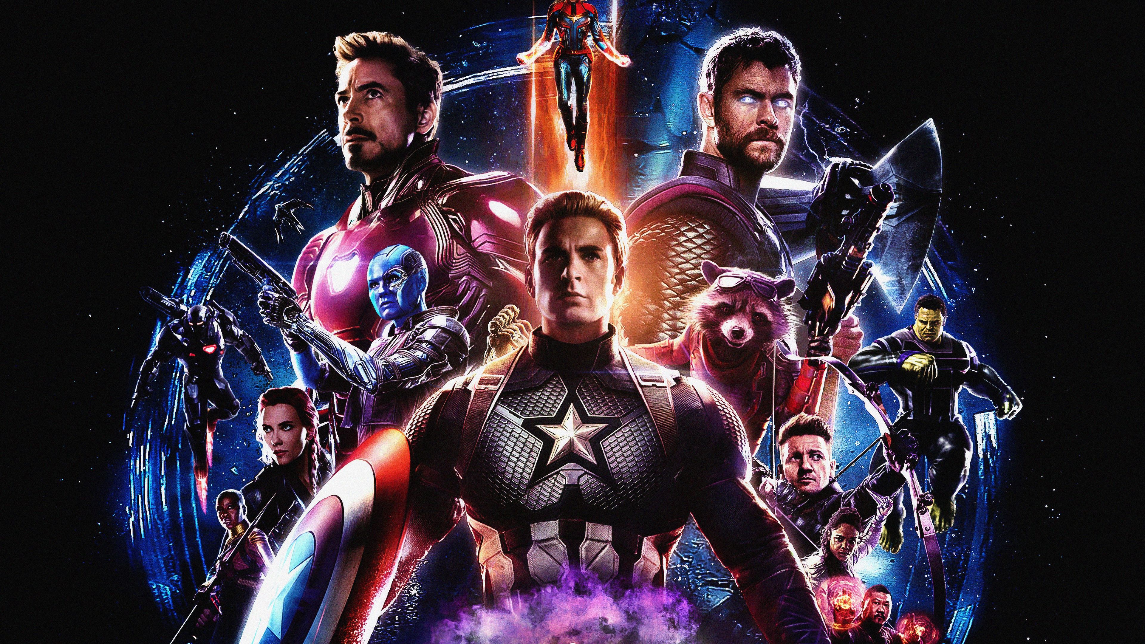 Avengers Logo Wallpaper HD 4K