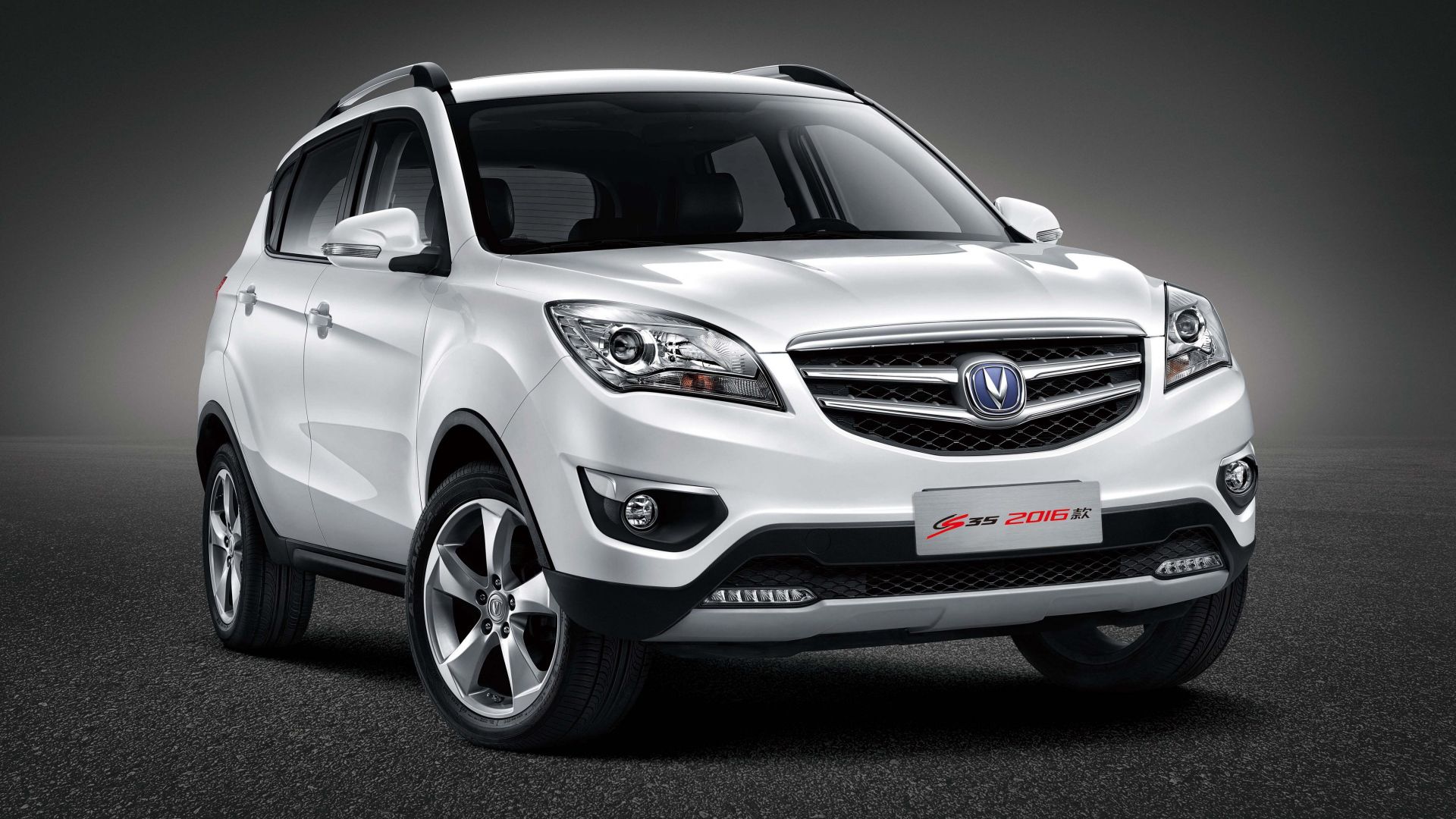 White Chinese car Changan CS35 Desktop wallpaper 1920x1080