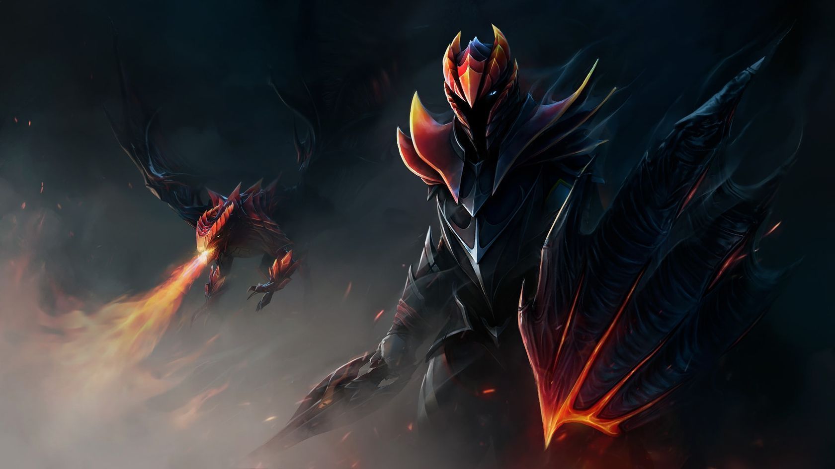 Dragón creciente. Dota 2 wallpaper, Dragon picture, Dragon knight