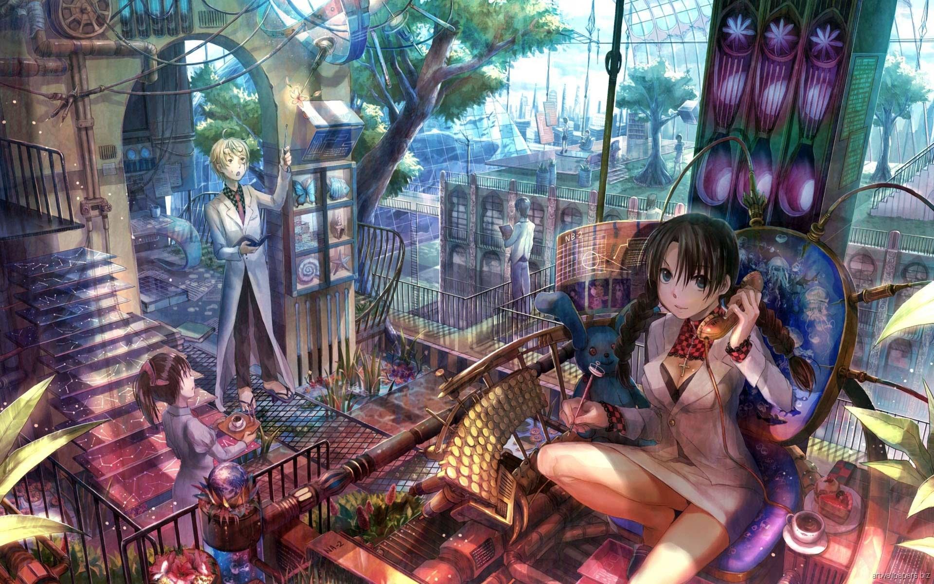 Anime Gamer Girl Wallpaper HD Wallpaper