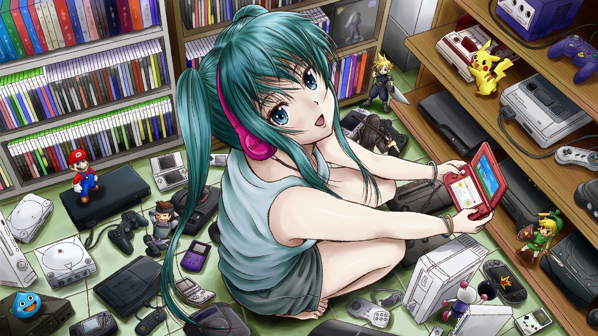 Cute Gamer Girl Wallpaper