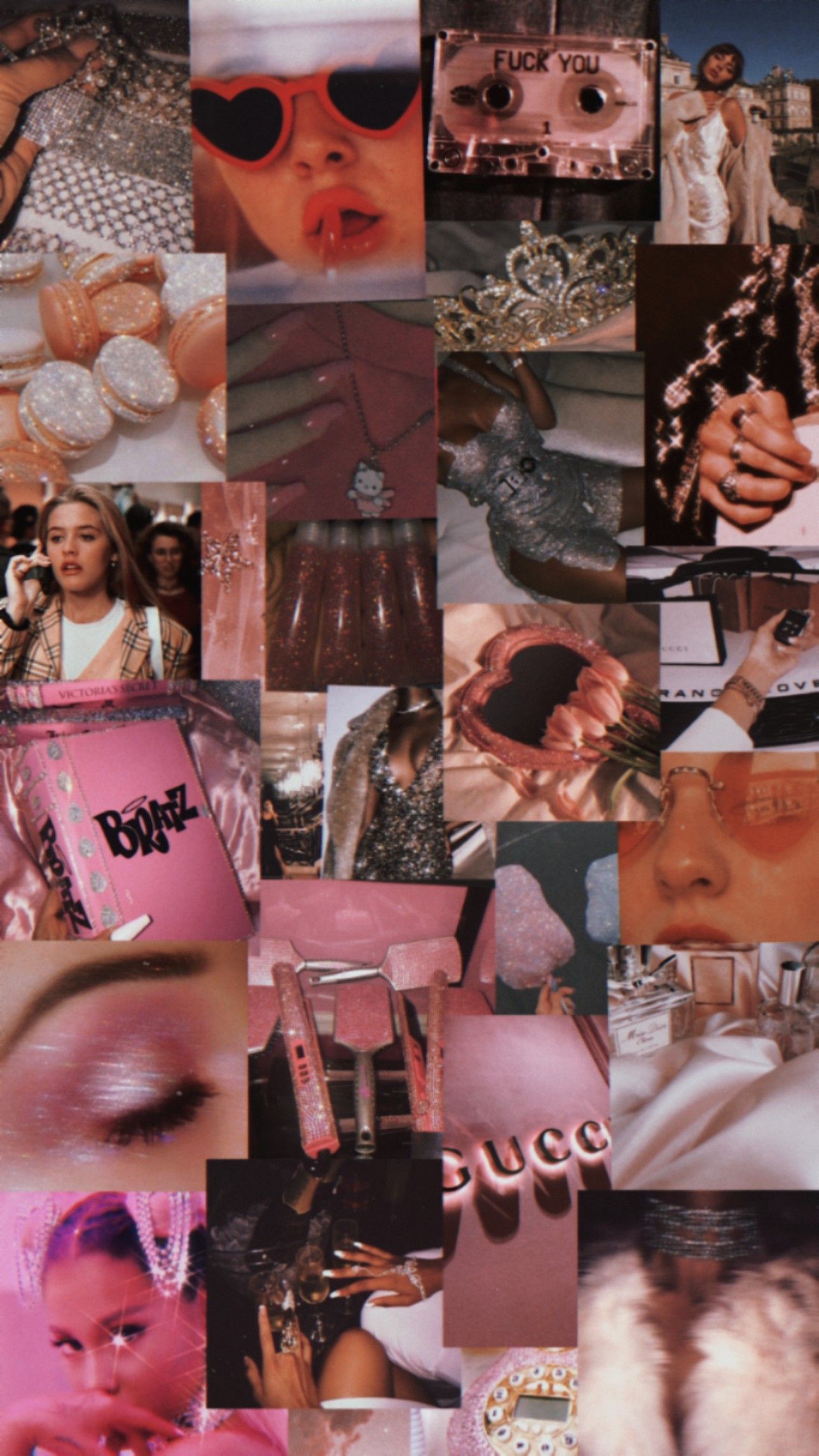 Rich girl aesthetic. Pink ästhetik, Collage hintergrund, Ästhetik