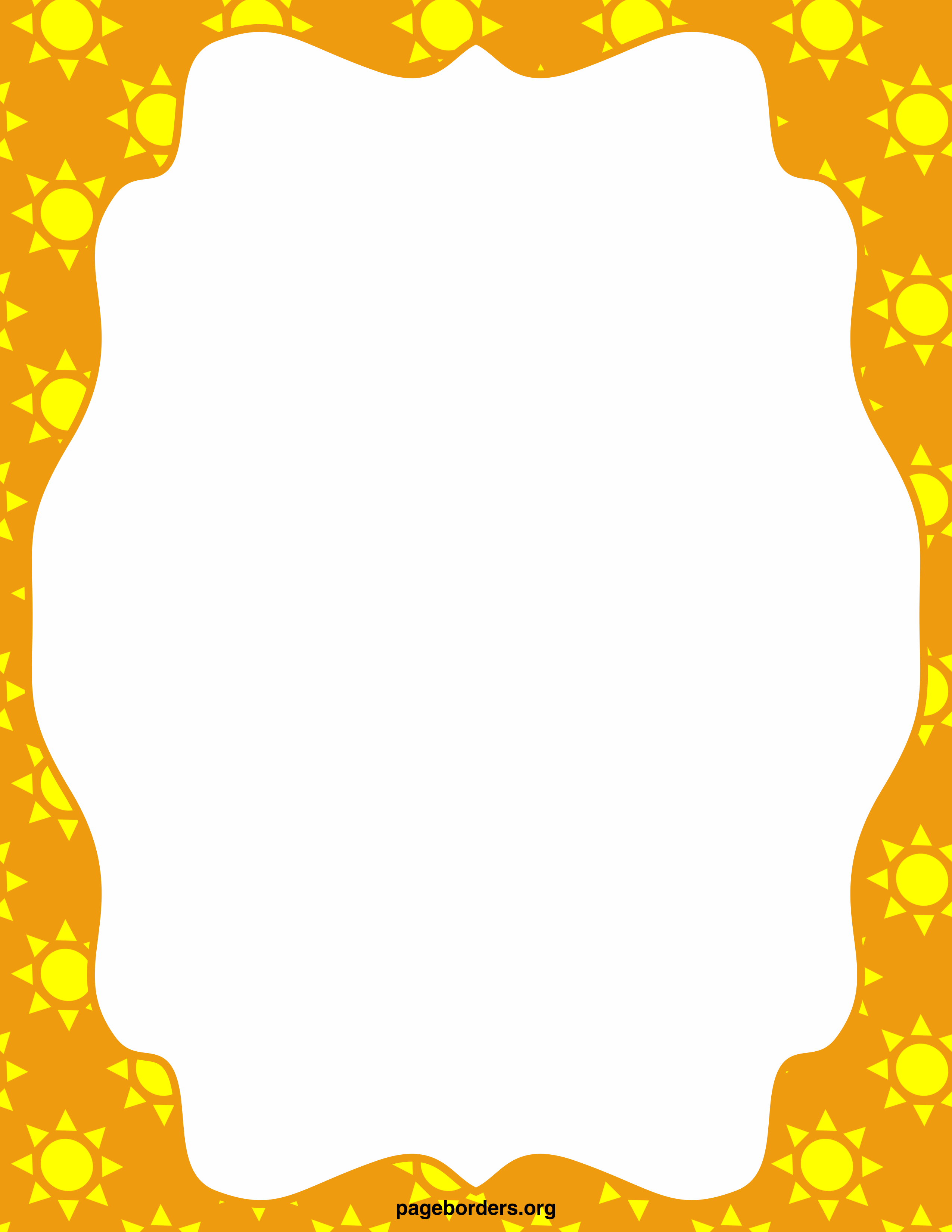 summer page borders clip art