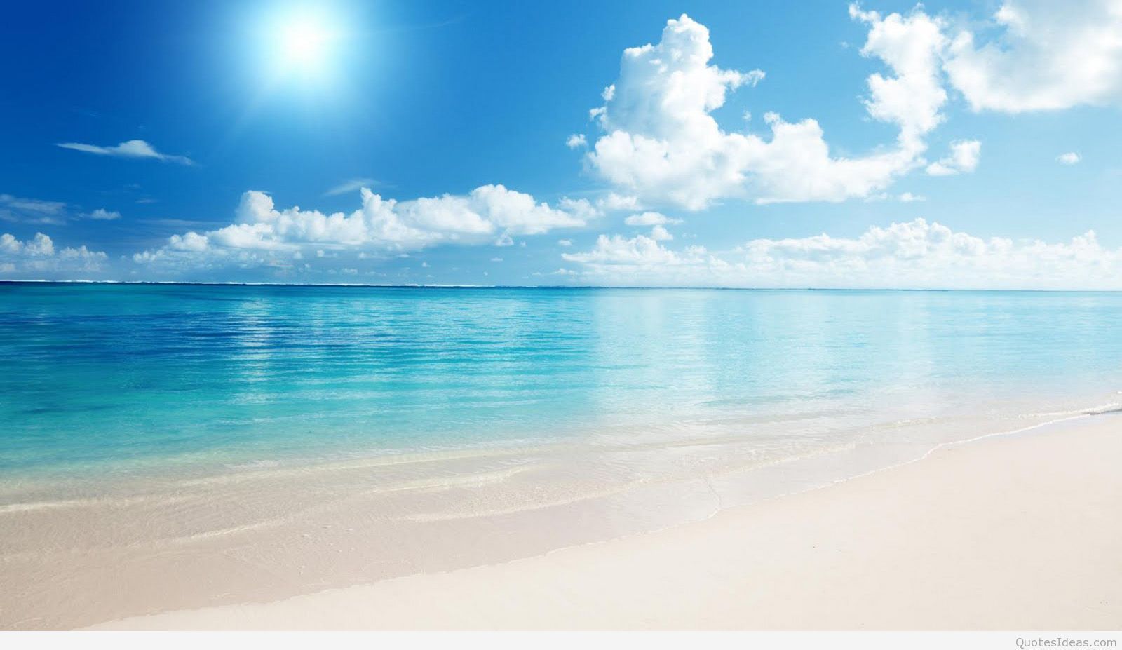 Summer wallpaper, background with sea and beach