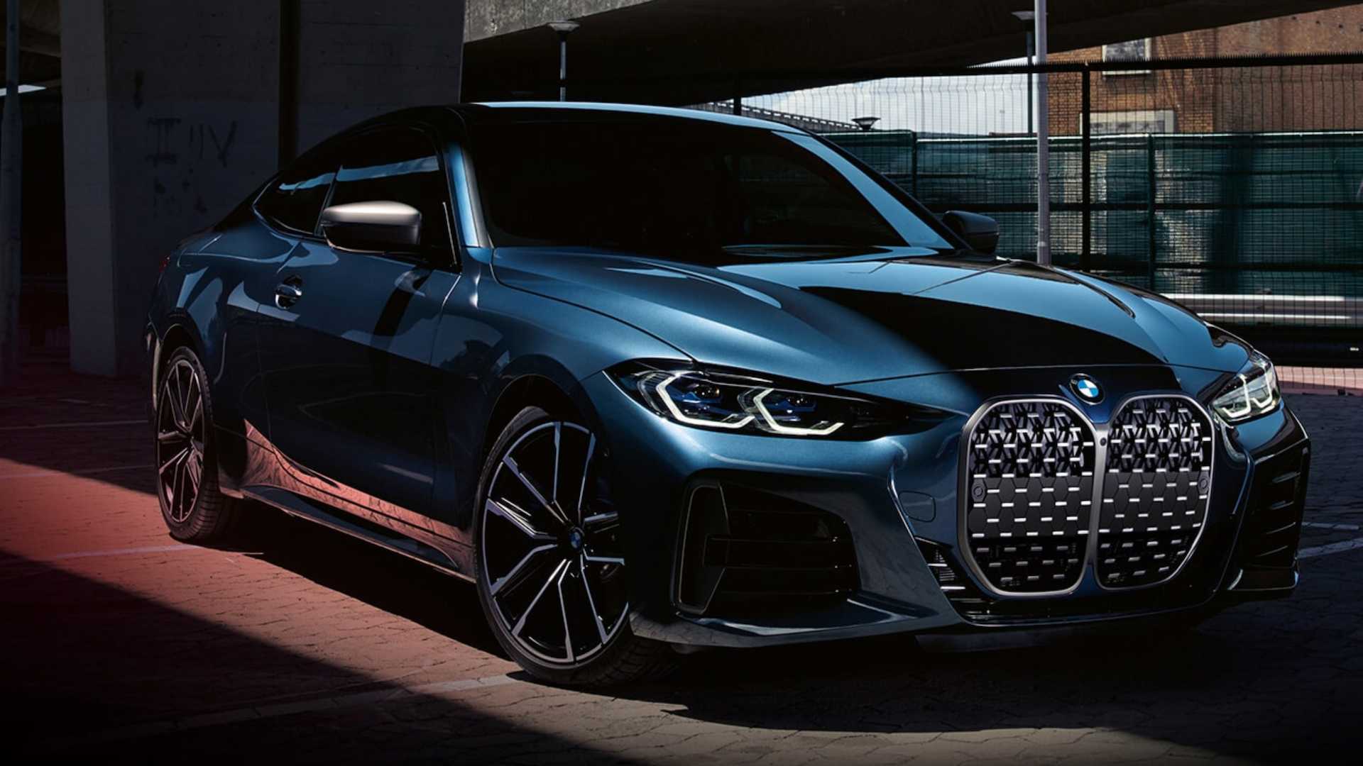 See 2021 BMW 4 Series Without Front License Plate In Official Image