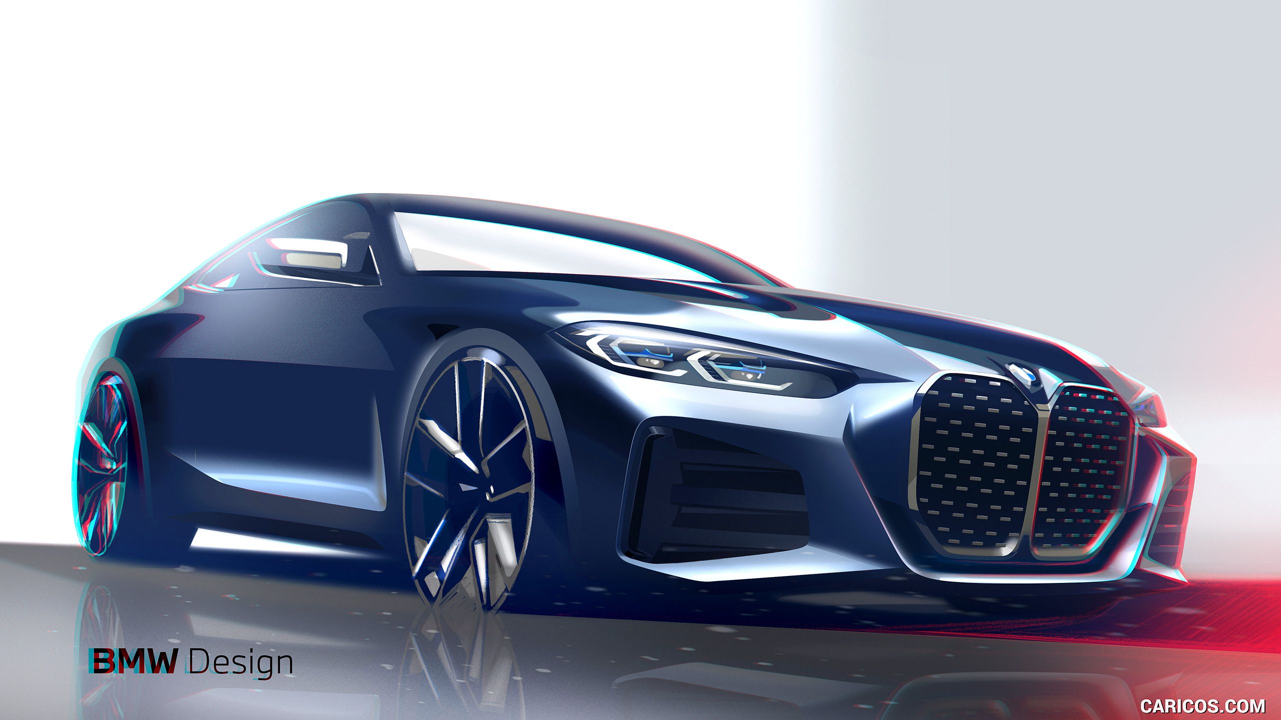BMW 4 Series Coupe Sketch. HD Wallpaper