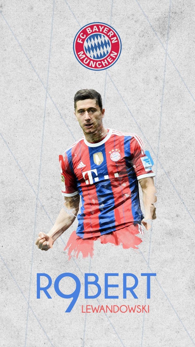 Robert Lewandowski Phone Wallpaper!