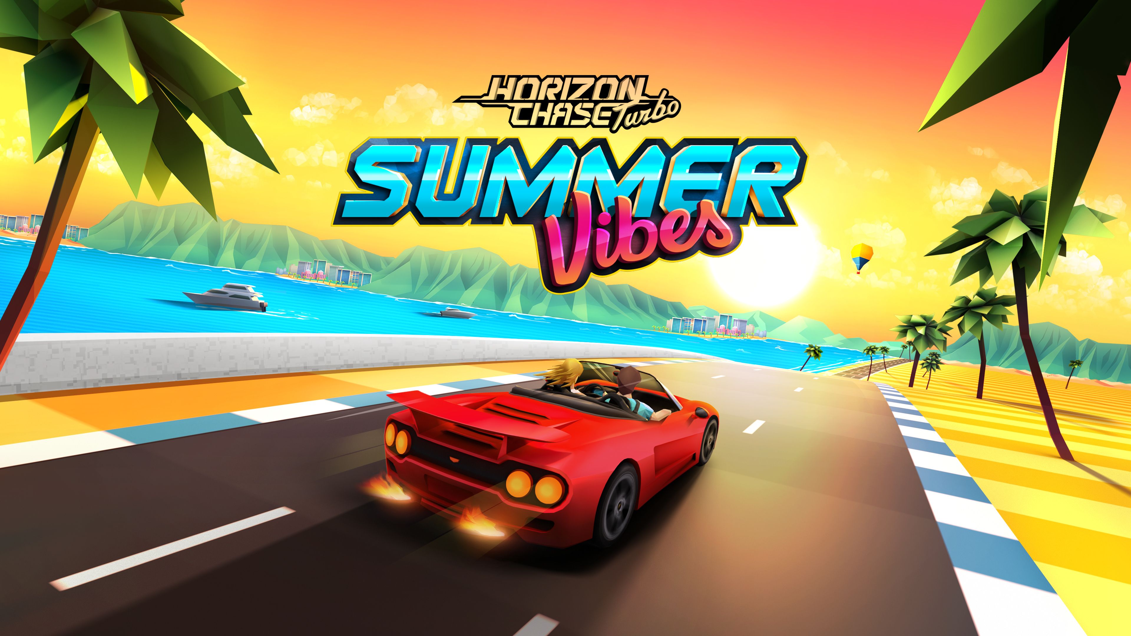Horizon Chase Turbo Summer Vibes Laptop Full HD 1080P HD 4k Wallpaper, Image, Background, Photo and Picture