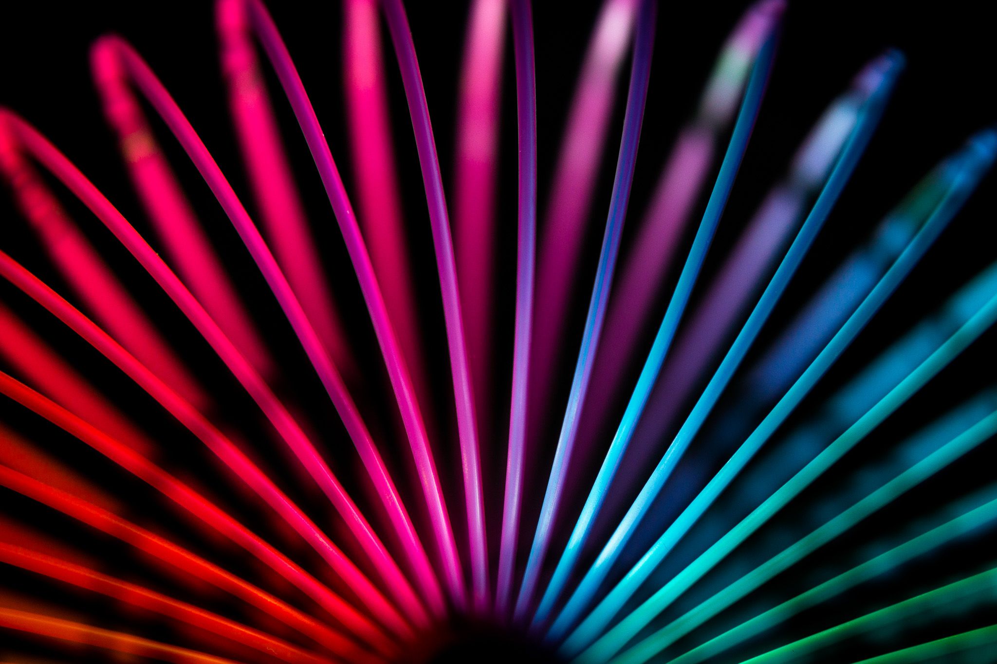 Rainbow Slinky (GIF + Wallpaper)