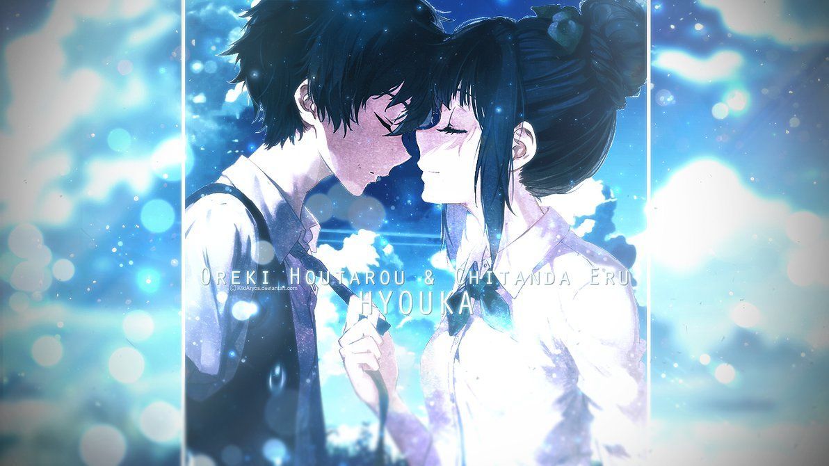 Wallpaper Houtarou and Chitanda Eru by kikiaryos. HD anime wallpaper, Anime, Hyouka