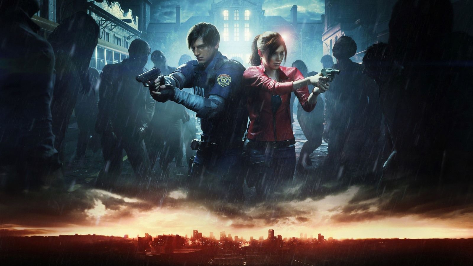 Wallpaper Resident Evil 2 Remake, PS4 game, rain, zombies 2560x1920 HD Picture, Image