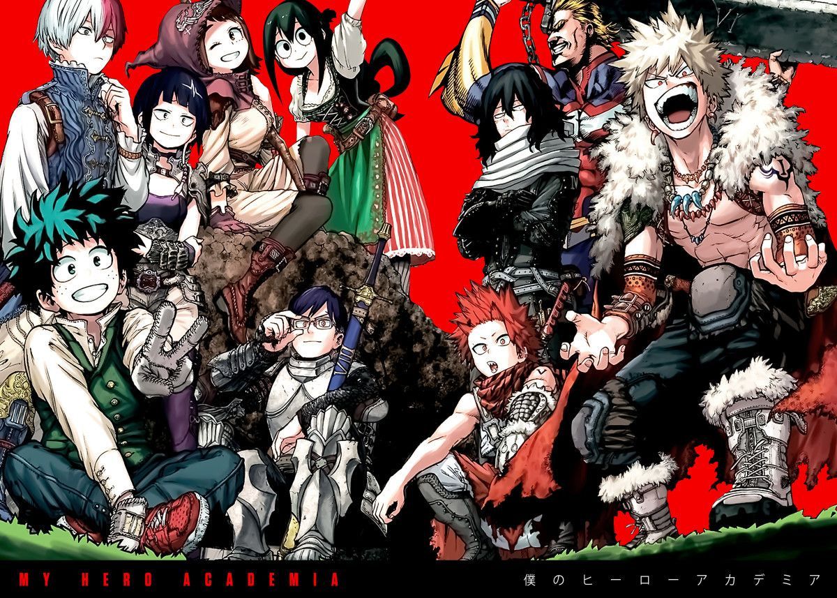 Anime Hero Academia Deku' Poster. art print by Team Awesome. Displate. Anime wallpaper, Anime wallpaper iphone, Anime