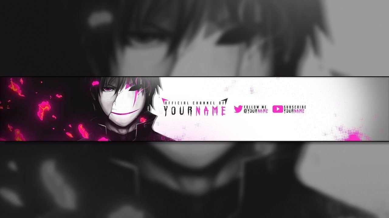 Free Anime Banner templates to customize