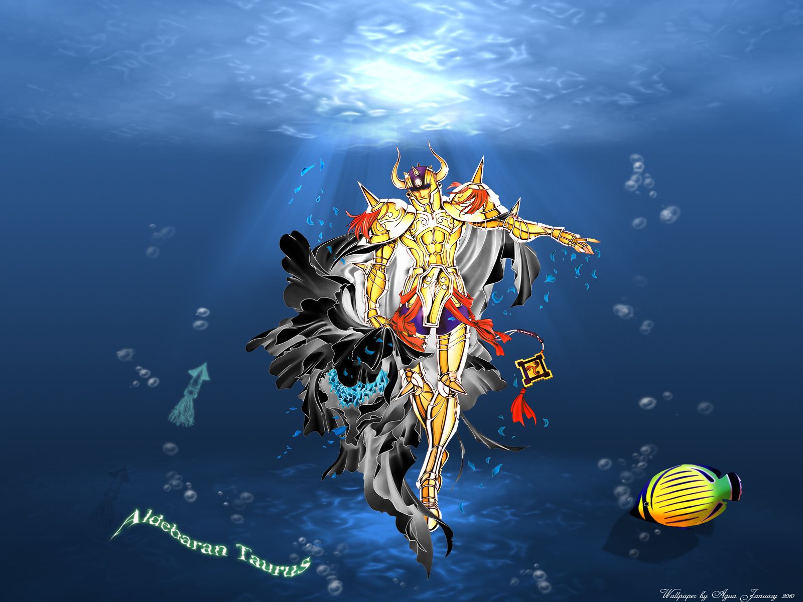 Saint Seiya Wallpaper: El Acuario de Aldebaran